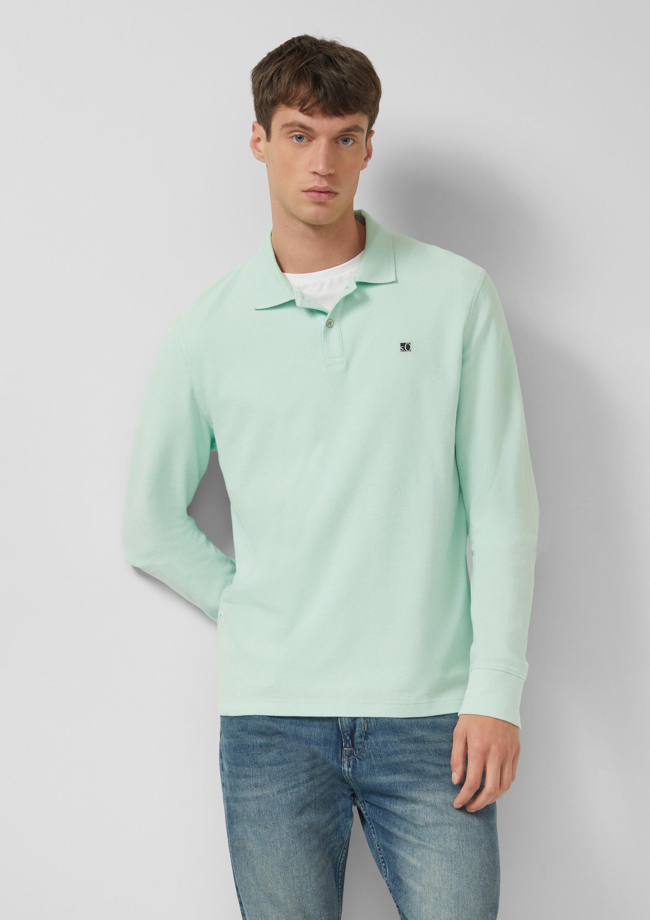 Langarmshirt Polo-Shirt