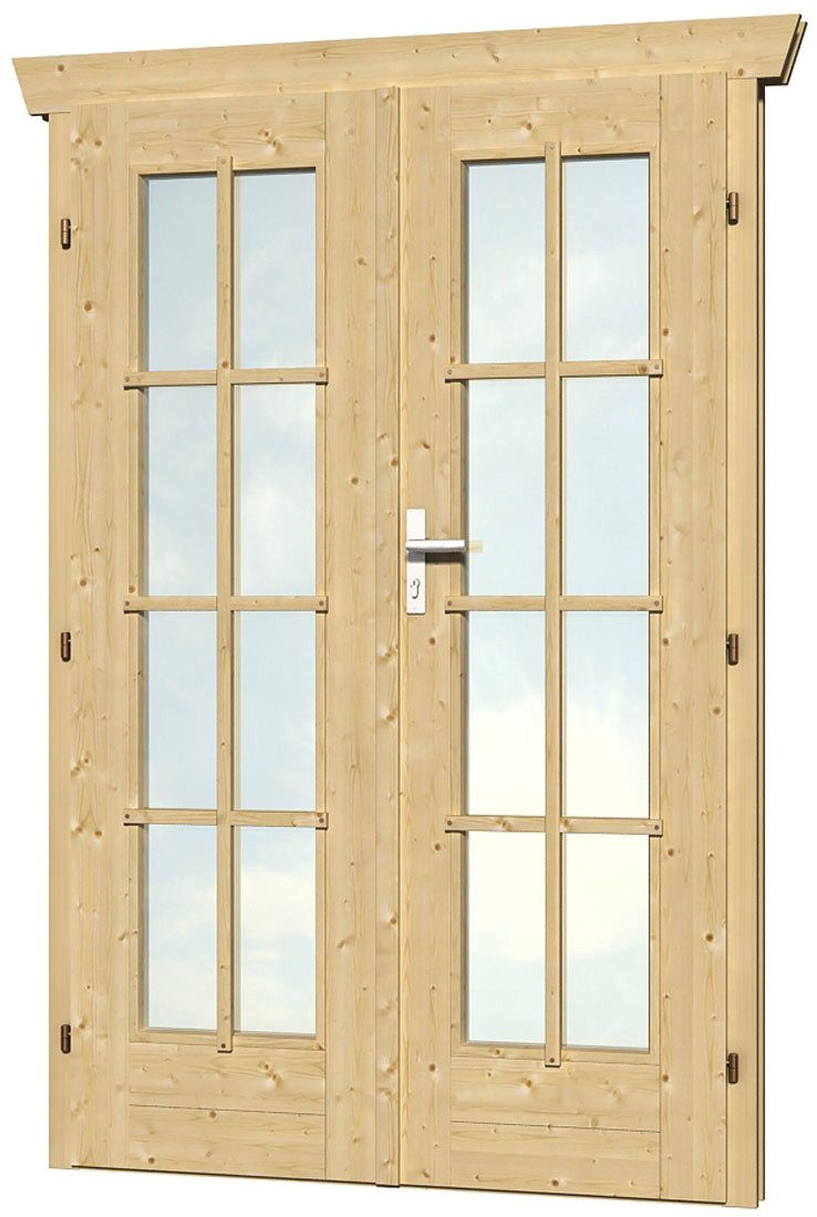 Skanholz Doppelflügeltür, 123,4 x 193 cm, vollvergalst