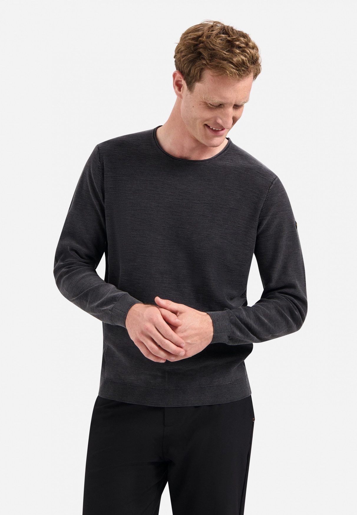NO EXCESS Rundhalspullover No Excess Rundhalspullover von Timeless Basics günstig online kaufen