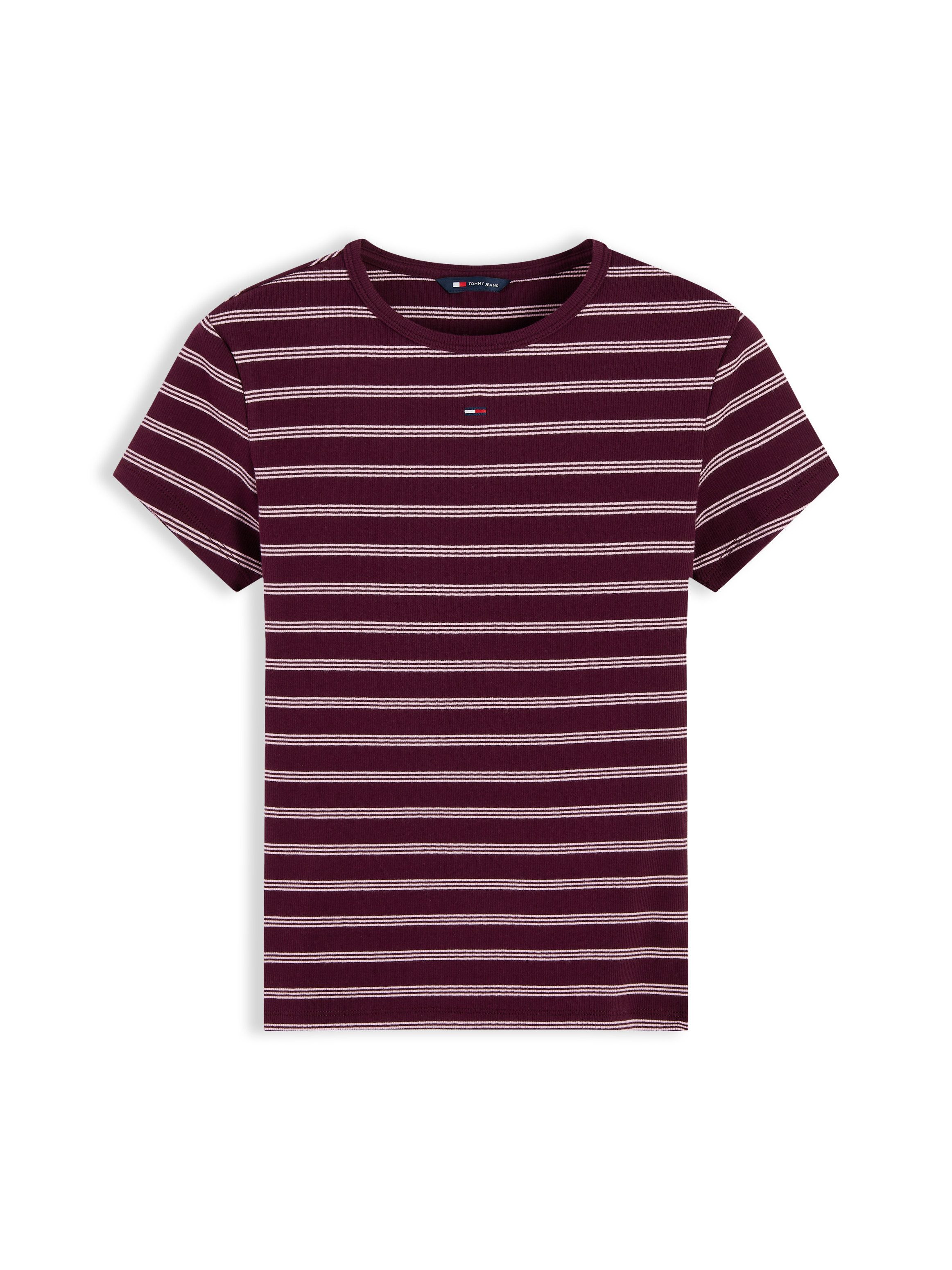 Tommy Jeans Kurzarmshirt TJW SLIM ESSENTIAL RIB SS EXT mit gerippter Struktur – Bild 5 von 5