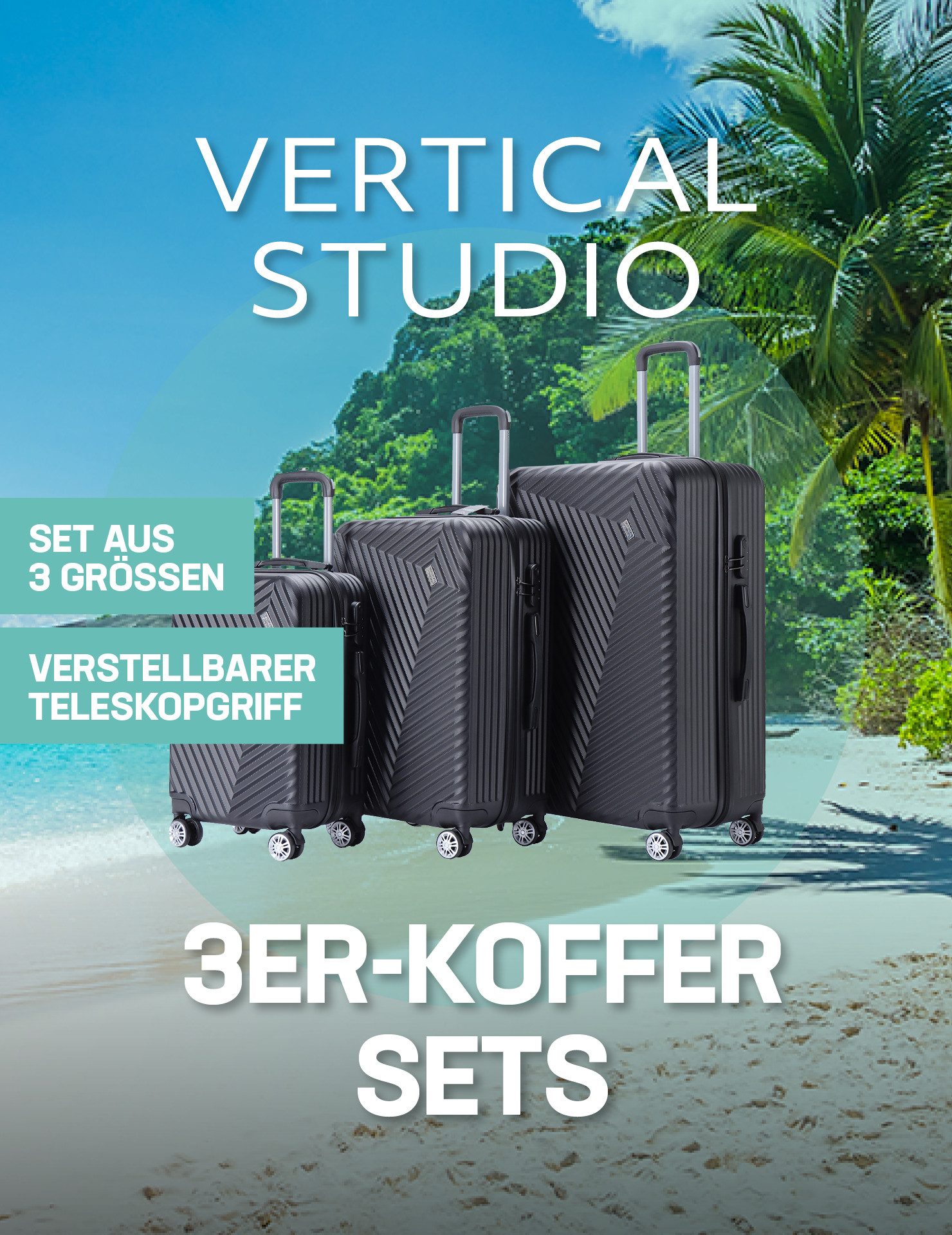 VERTICAL STUDIO Trolleyset Hartschale, 4 Rollen, günstig online kaufen
