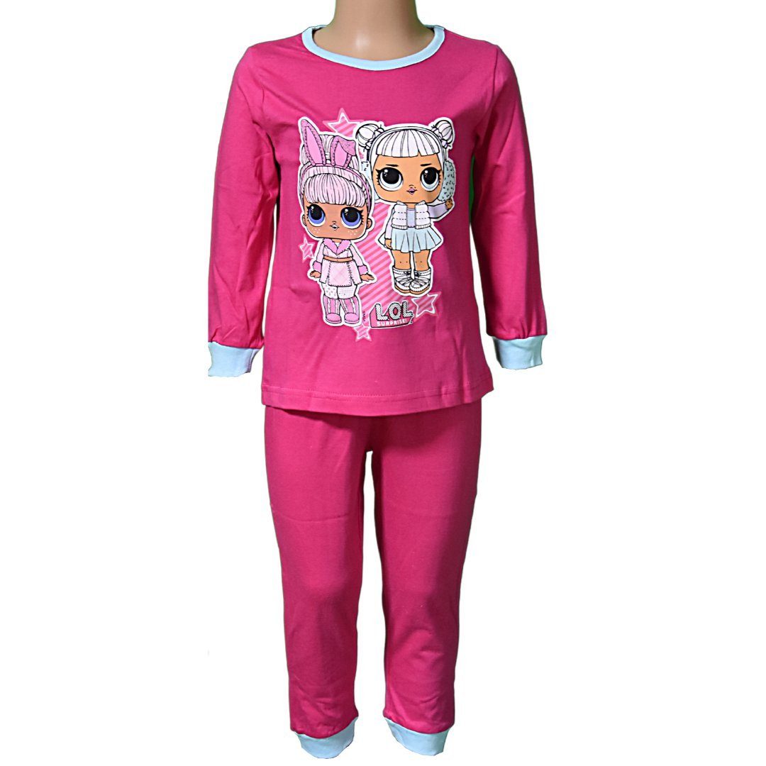 LOL Surprise Schlafanzug (2 tlg) Mädchen Pyjama langarm Gr. 98-128 cm aus  Baumwolle