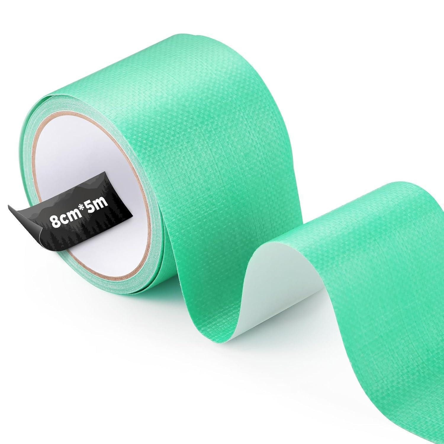 LuxusKollektion Klebeband Planenband PE 5m 8cm Hellgrün (gewebte Oberfläche) Kunststoffe