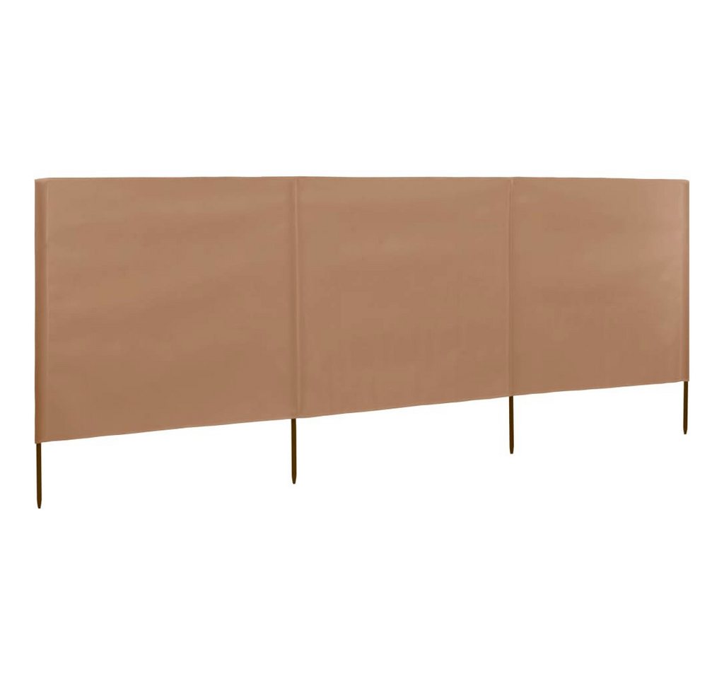 Thumbnail - furnicato Sonnenschirm 3-teiliges Windschutzgewebe 400 x 160 cm Taupe