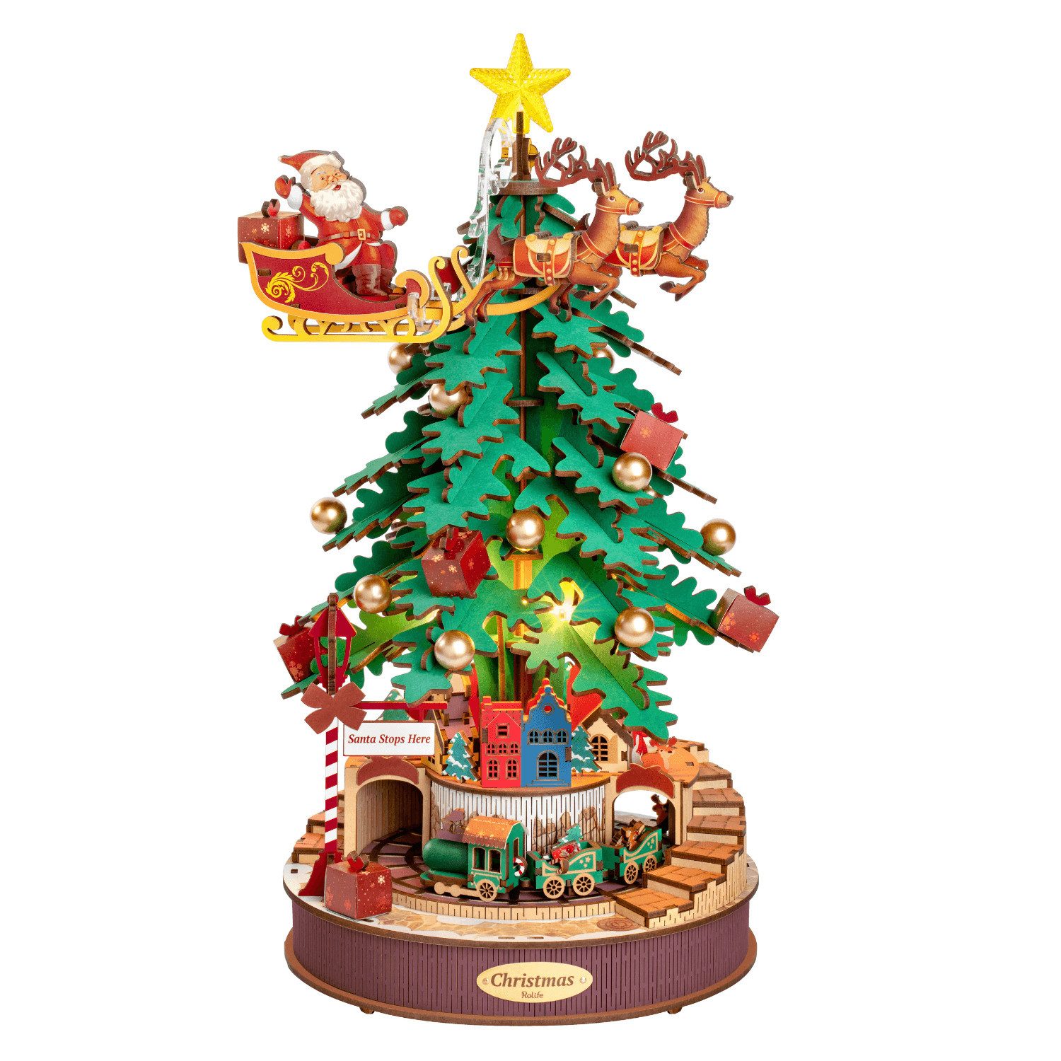 Robotime 3D-Puzzle Robotime Weihnachtsbaum ?, mit Melodie 3D Puzzle, 319 Pu günstig online kaufen