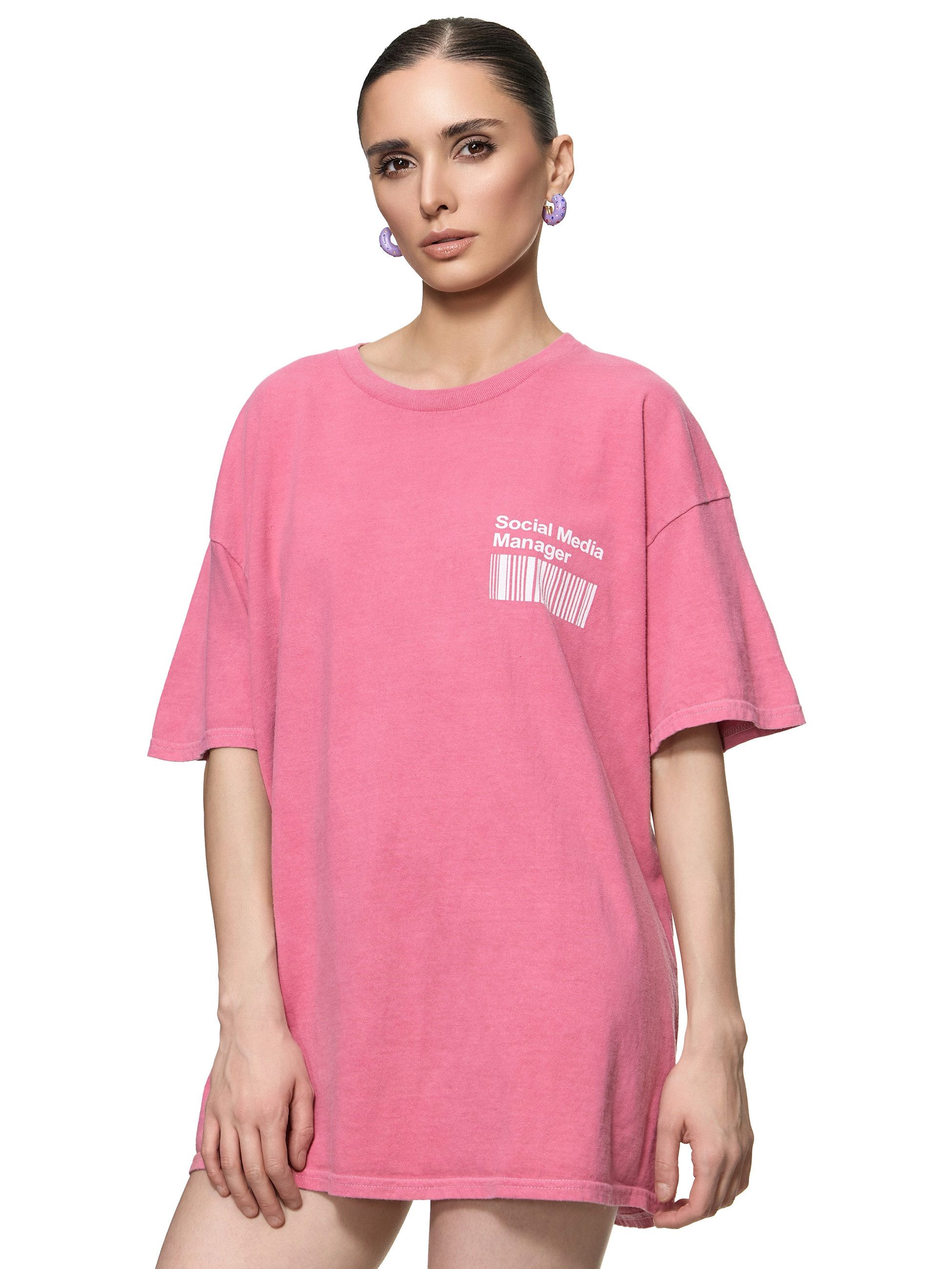 Worldclassca T-Shirt Worldclassca Oversized Print SOCIAL günstig online kaufen