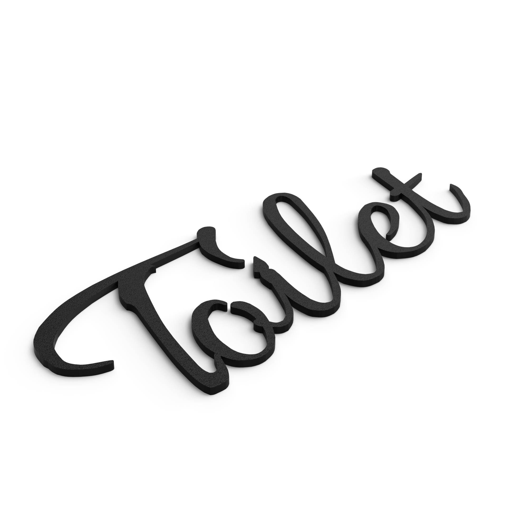 Zwayve Hinweisschild WC Türschild Bath Door Sign Bad Toiletten Klo Schild Gästetoilette