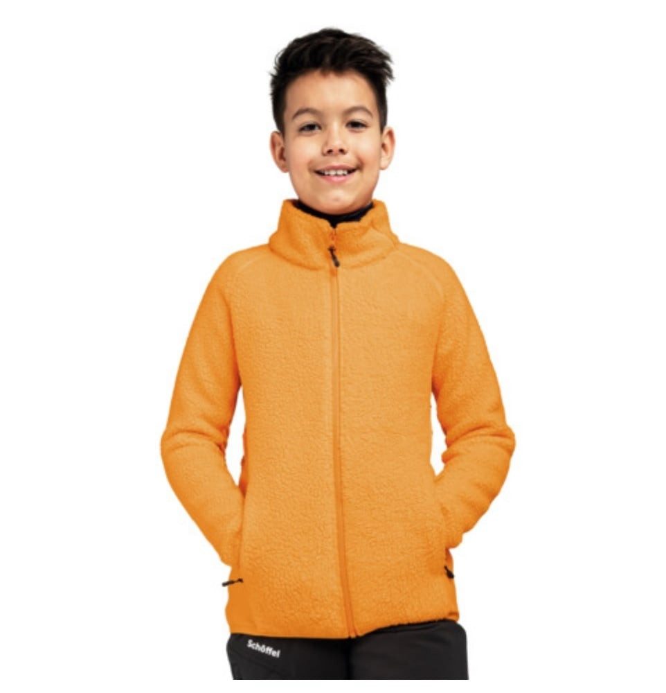 Fleecejacke Riggli (hoher Feuchtigkeitstransport) orange Kinder