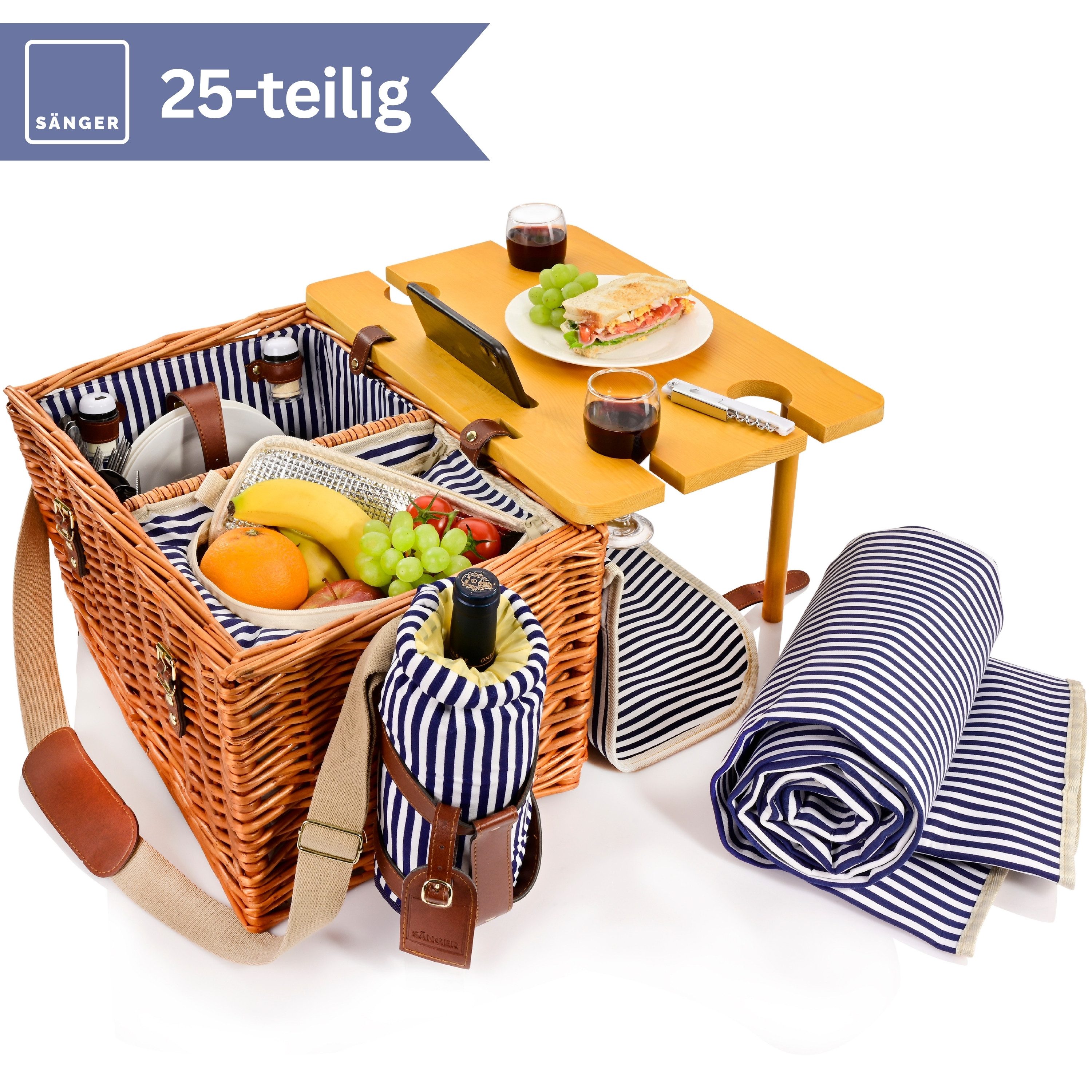 SÄNGER Picknickkorb Borkum (Set, 25 St., Picknickkorb), 4 Personen, integri günstig online kaufen