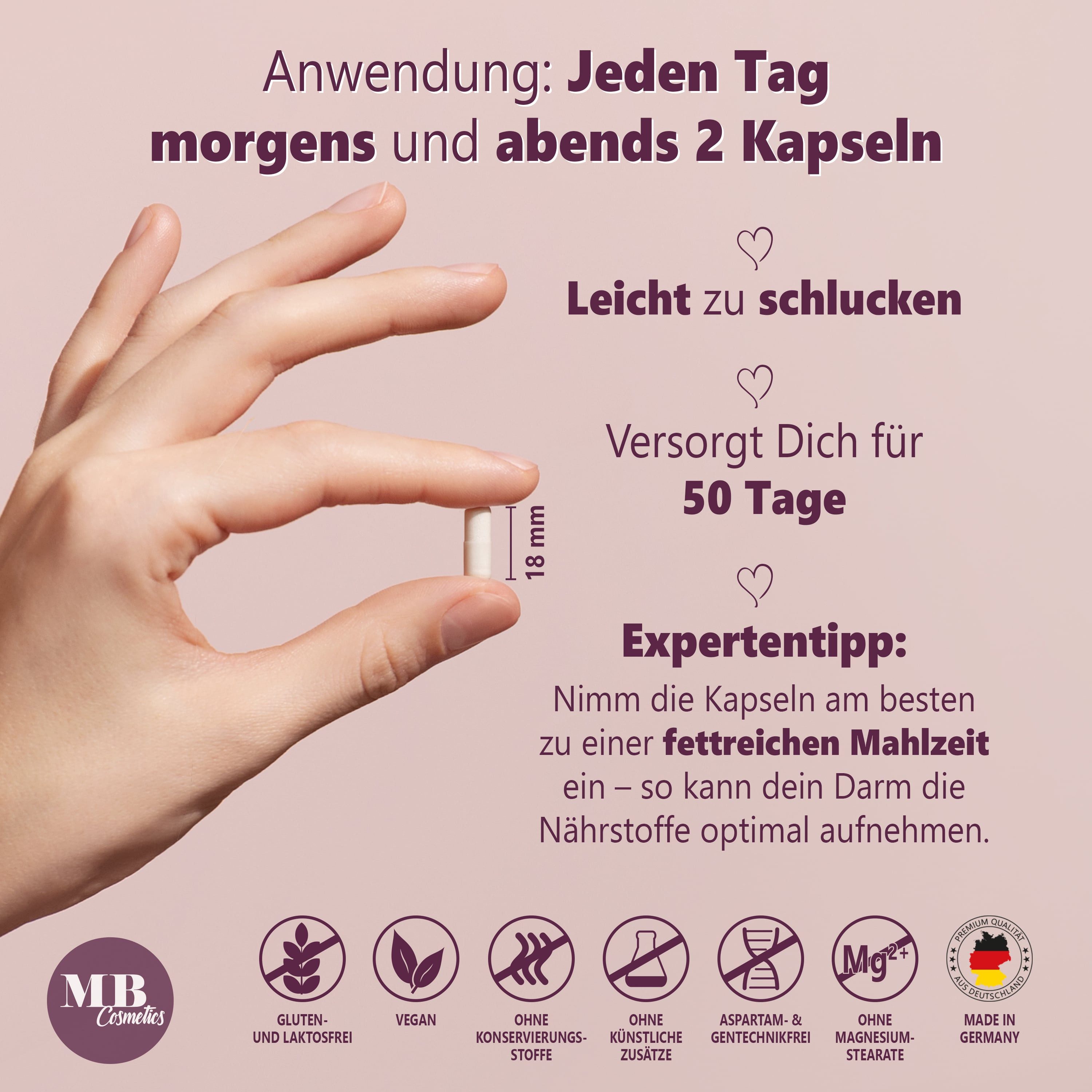 Medical Beauty Cosmetics Schwarzer Maca 4800 mg mit L-Arginin, Zink, Selen, Granatapfel, 200 Kapseln, 1 er Packung à 79 g, Vegan, mit L-Citrullin, hochdosierter 20:1 Maca Extrakt ohne Zusätze