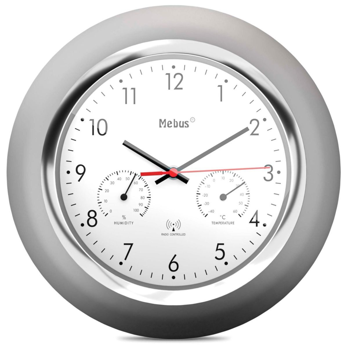 Wecker 19454 Funk-Wanduhr mit Thermo-/Hygrome