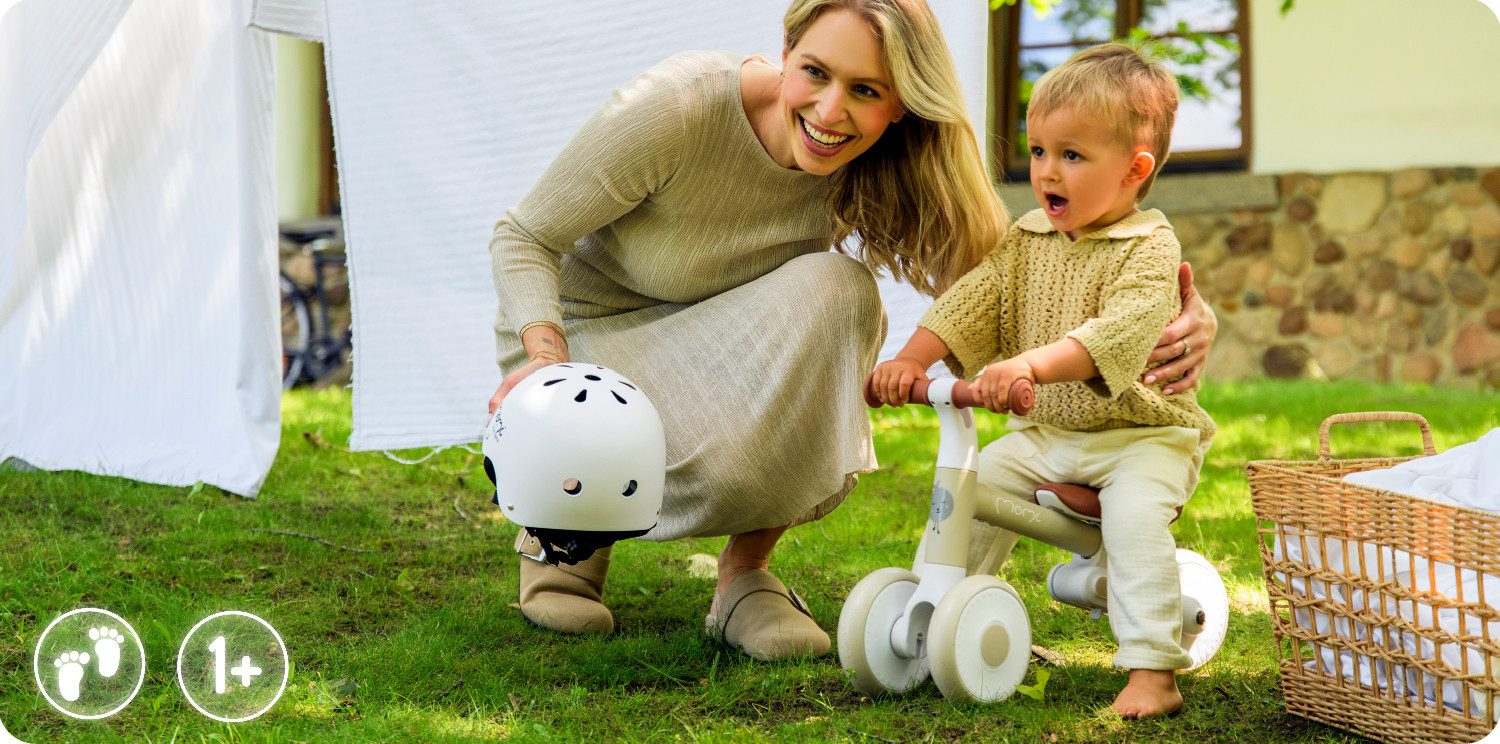MoMi Laufrad Dex 6 Zoll, Klappbares Laufrad mit 2-facher Höhenverstellung