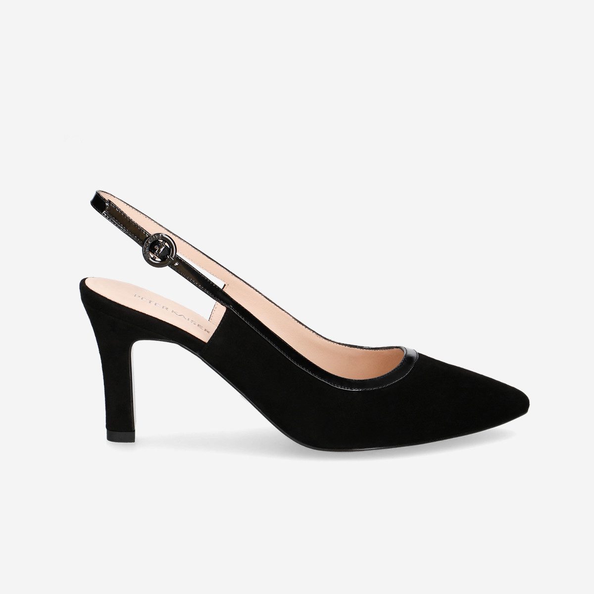 Peter Kaiser 79640 019, Peeptoes & Slingpumps in Schwarz für Damen Peeptoepumps
