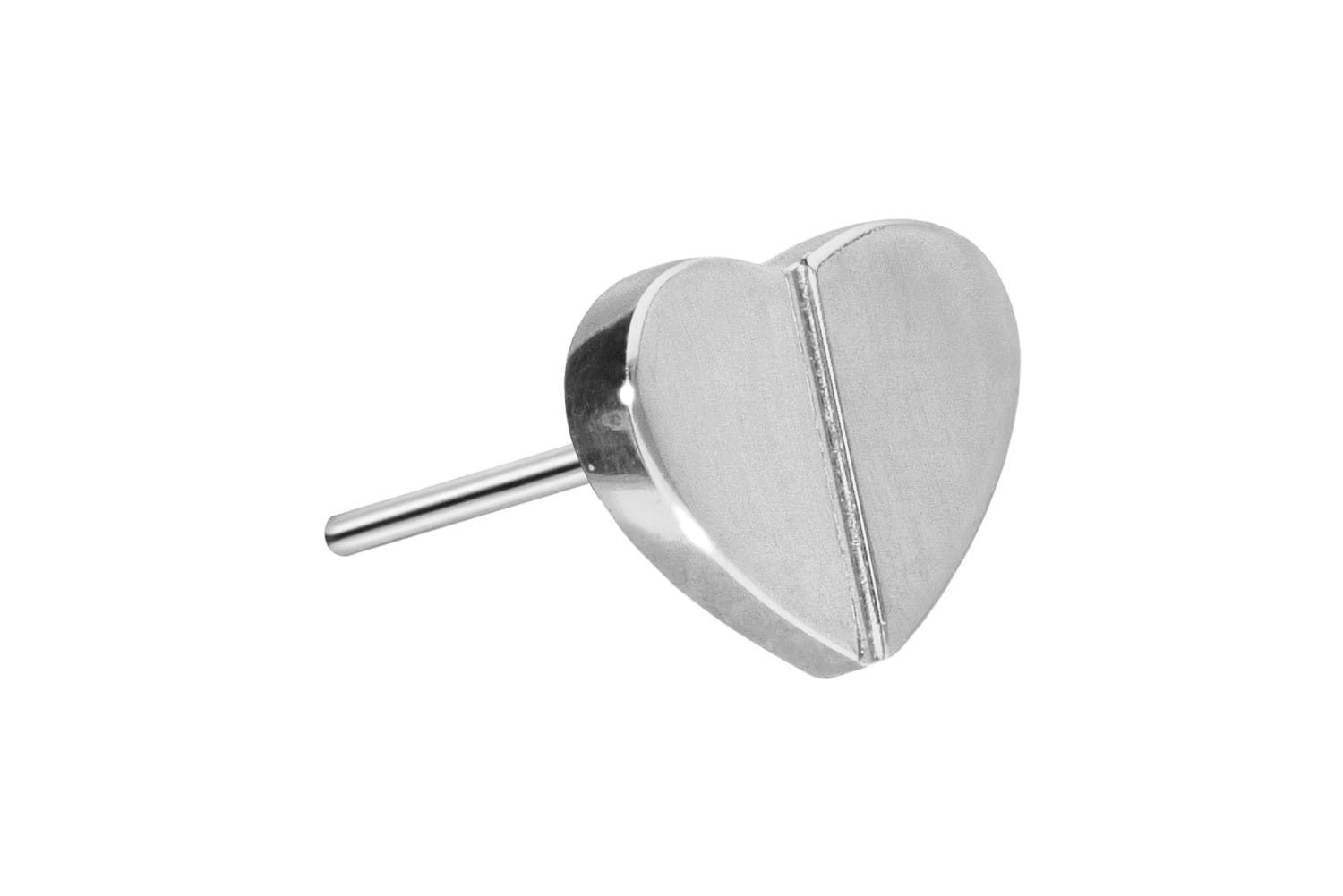 Piercing-Set Titan Aufsatz mit Push Pin HERZ