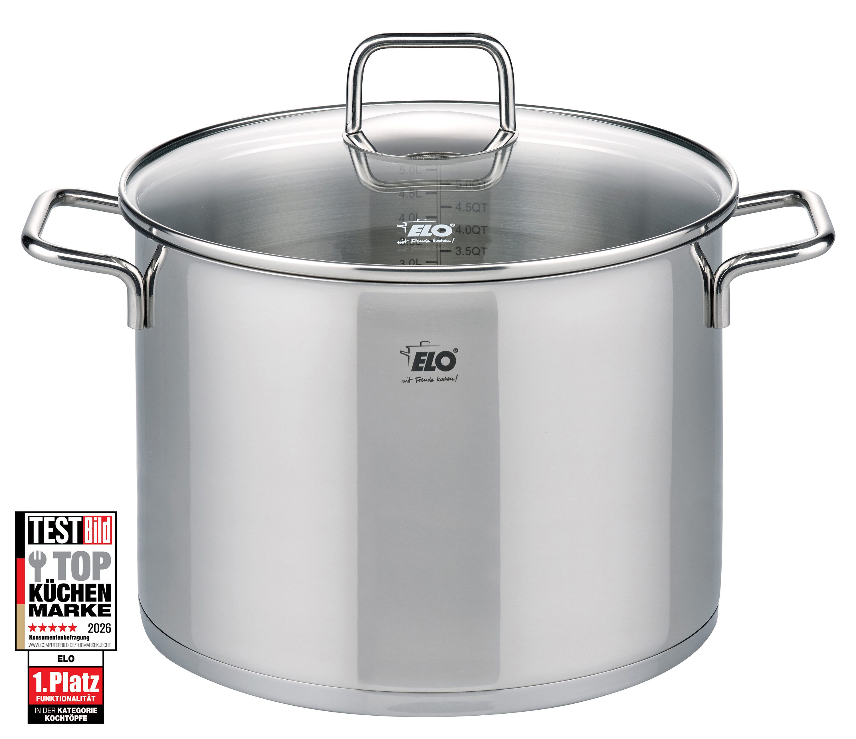 Elo Gemüsetopf Citrin, Edelstahl 18/8 (1-tlg), Induktion, Ø 26 cm