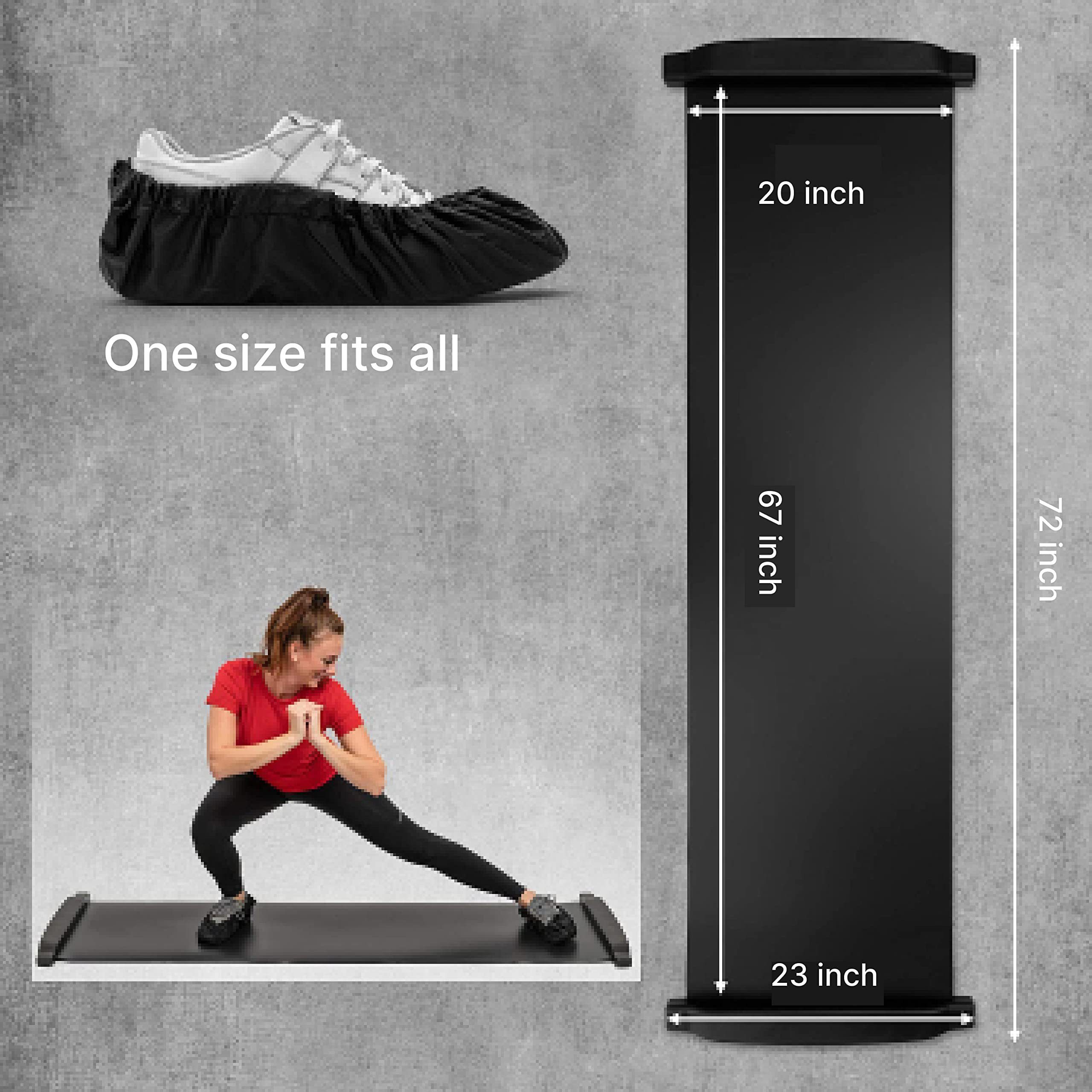 Slide Board POWRX u. f. Fitness Default Athletiktraining, Bein-, Mini-Stepper Potraining, Title