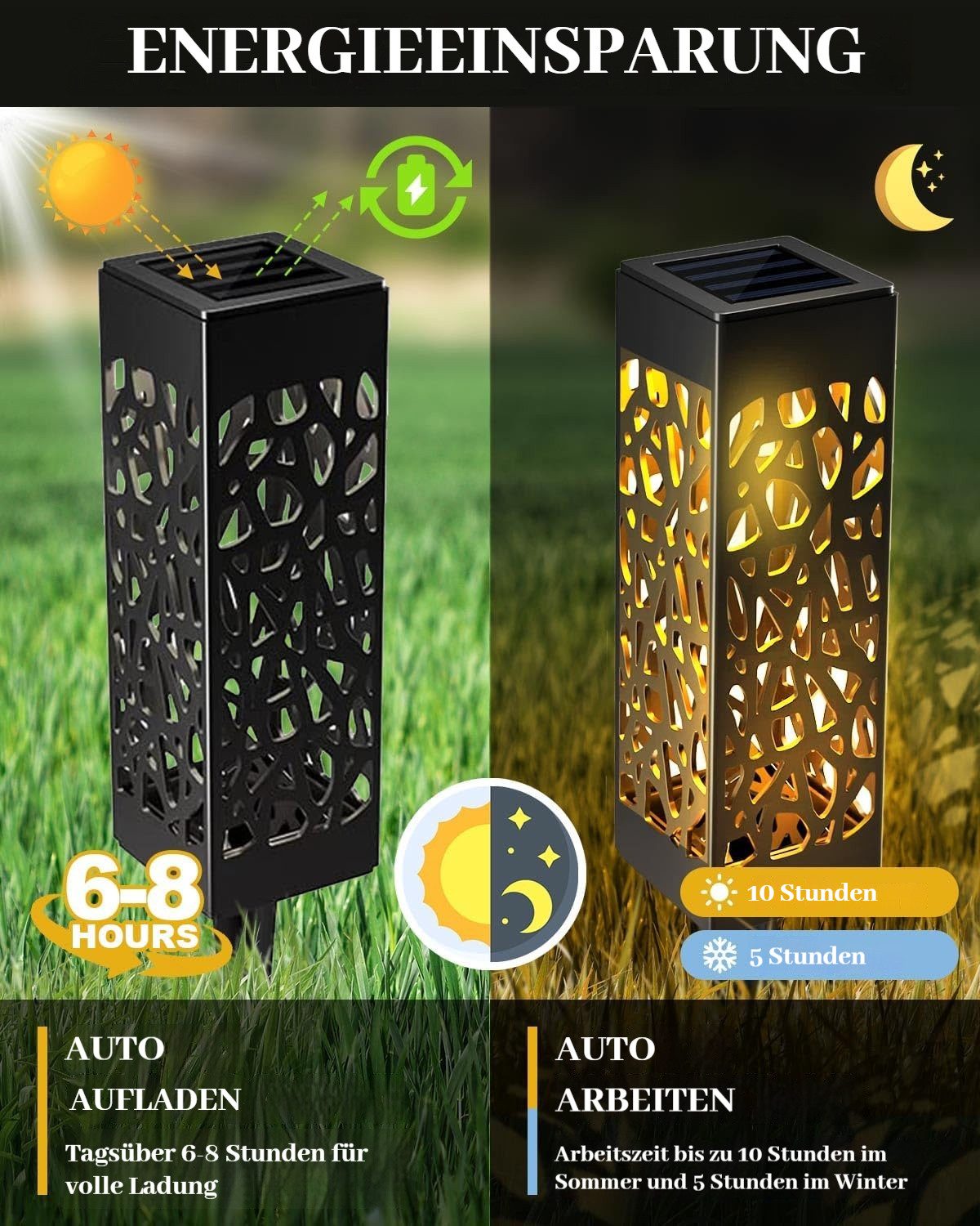 BlingBin LED Solarleuchte 6 Stück Solarlampen günstig online kaufen