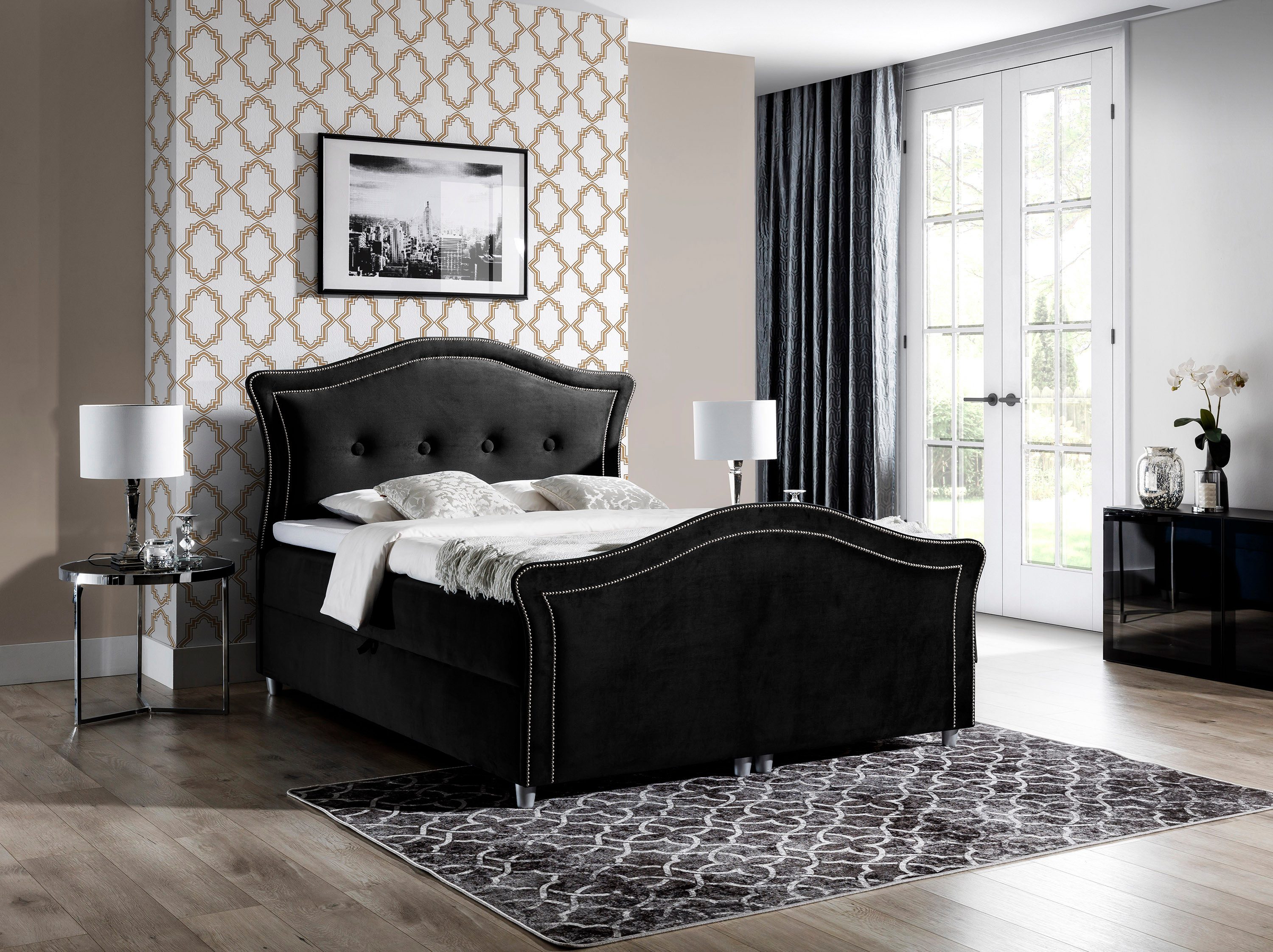 DB-Möbel Polsterbett Kontinentalbett "BEDRAN-elegance" Möbel-vom Hersteller