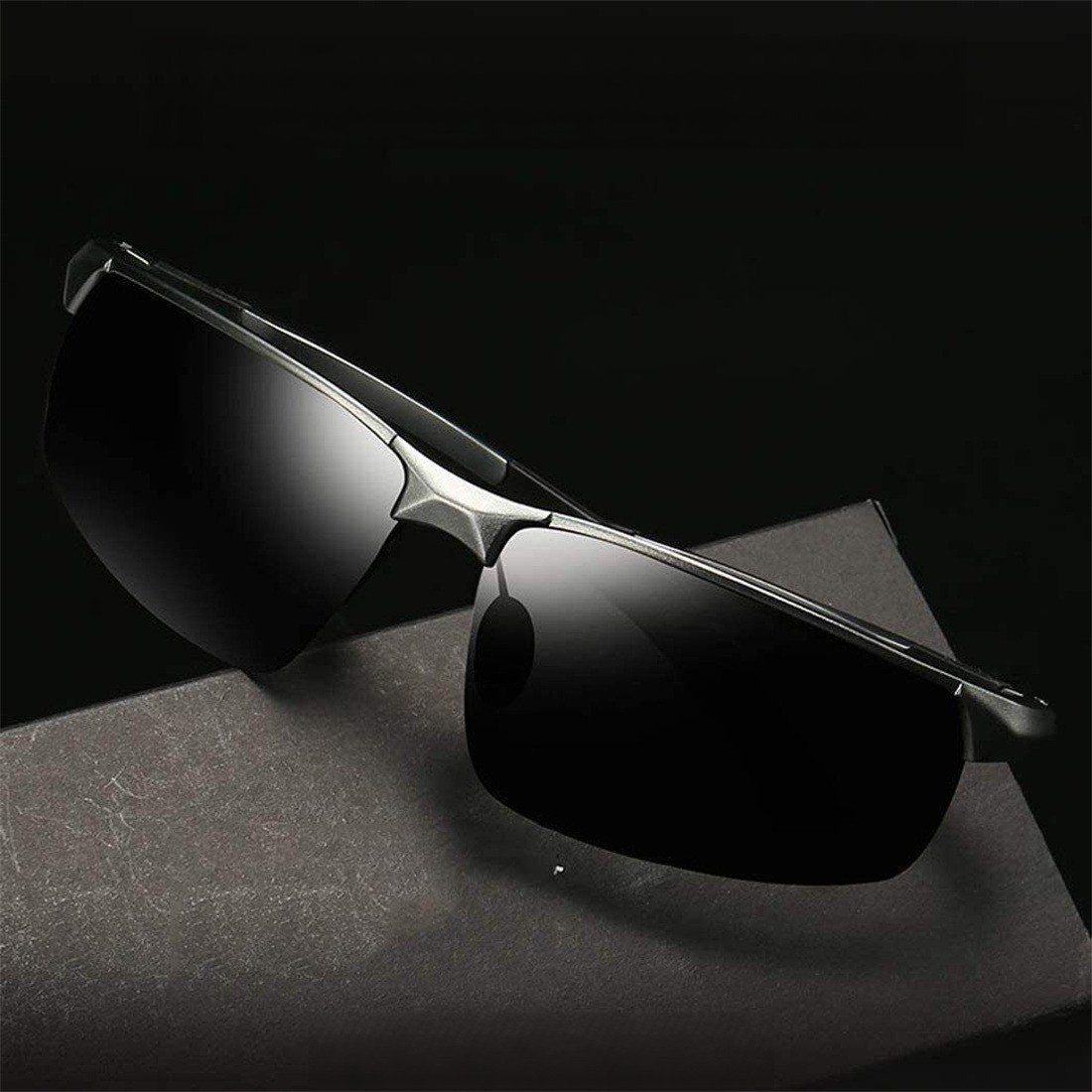 Pilotenbrille HD UV400 Sonnenbrille Herren Sonnenbrille Schutz Polarisiert Fahren DÖRÖY