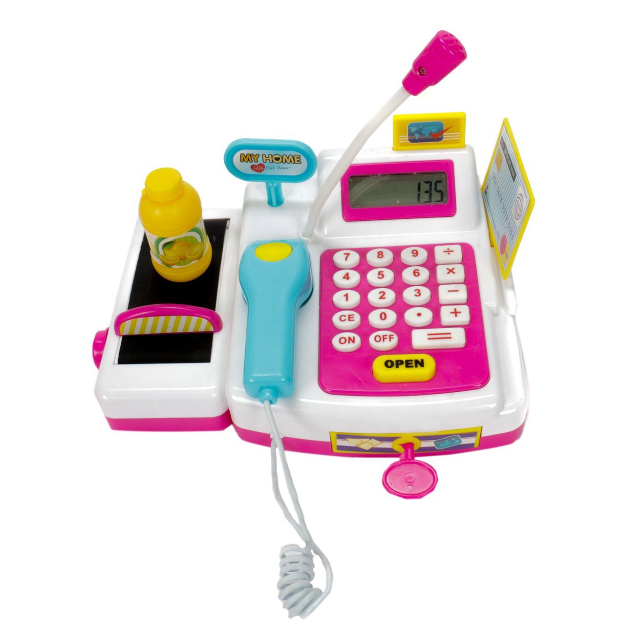 Eddy Toys Spielkasse Spielzeugkasse für Kinder, Spiel Registrierkasse mit L günstig online kaufen