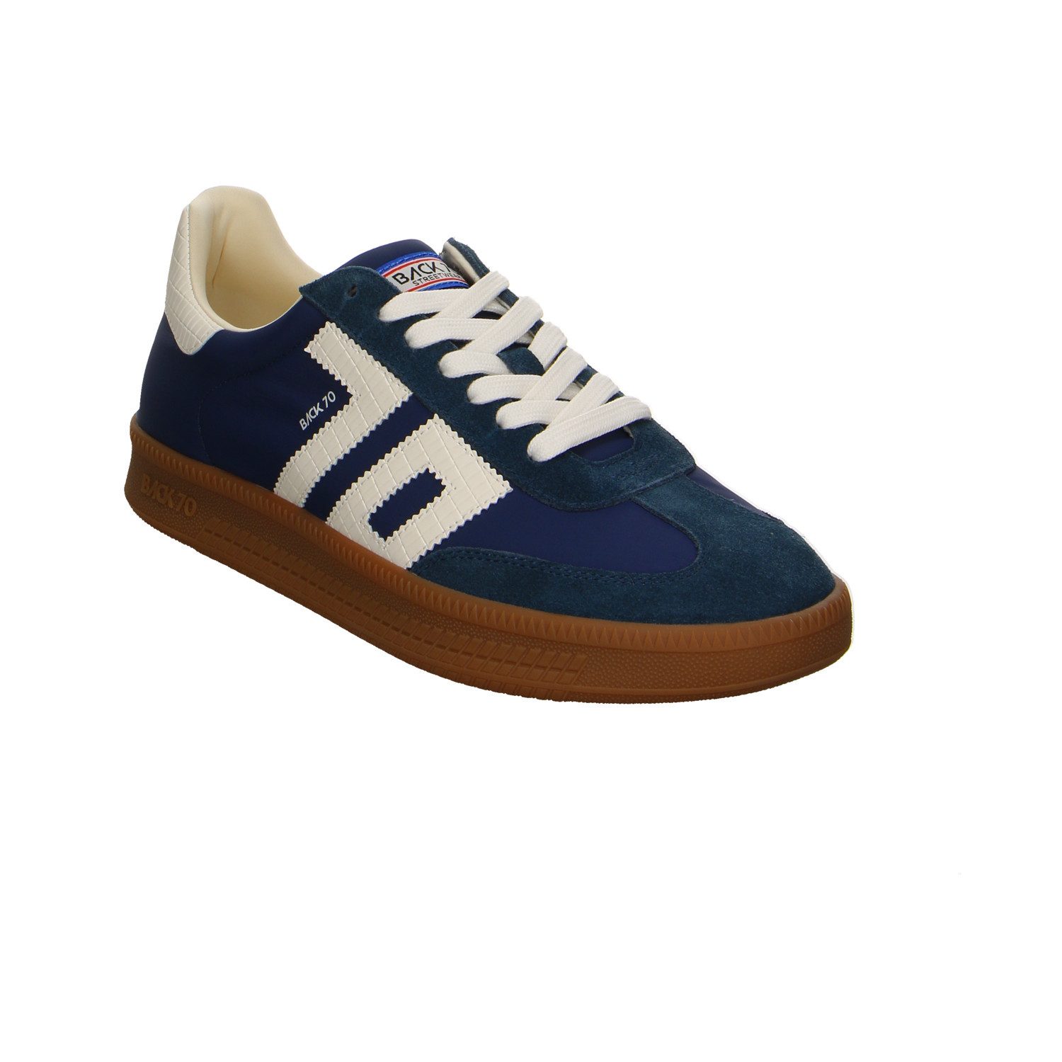 Back 70 Back 70 Double Navy Velour Schnürschuhe blau Schnürschuh