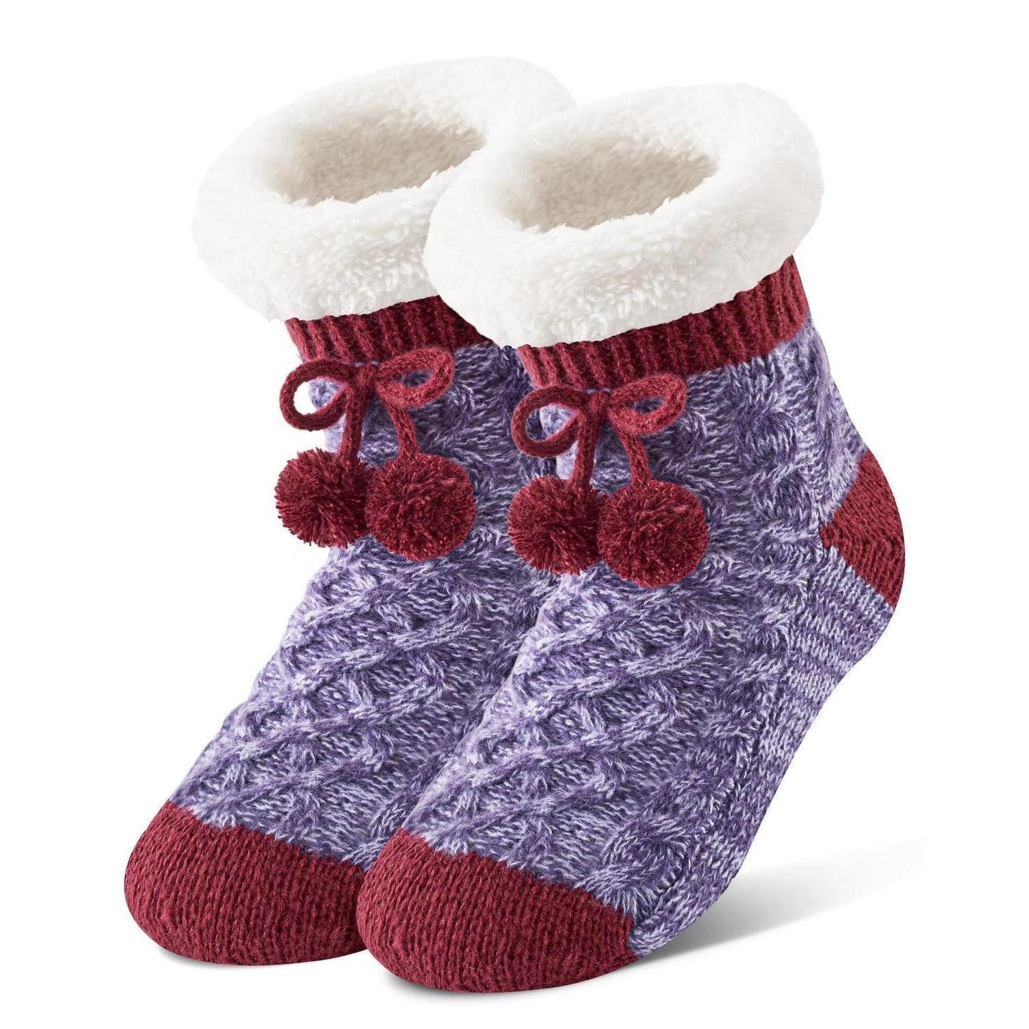 LuxusKollektion Kuschelsocken Kuschelsocken Damen mit Grip 36-43