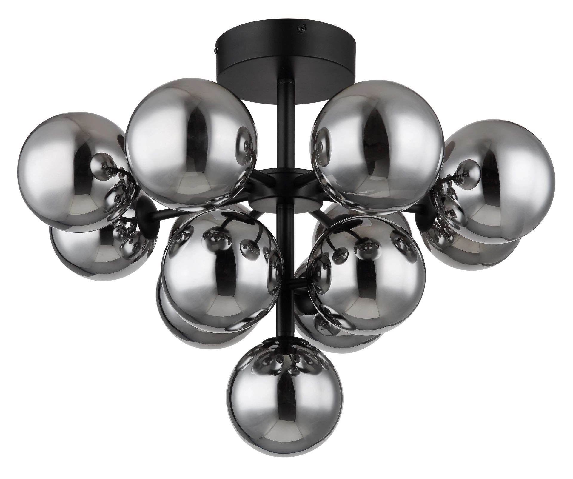 GLOBO LIGHTING Deckenleuchte GRAPPY, ohne Leuchtmittel, Deckenlampe, Glas, Wohnzimmer, Essbereich