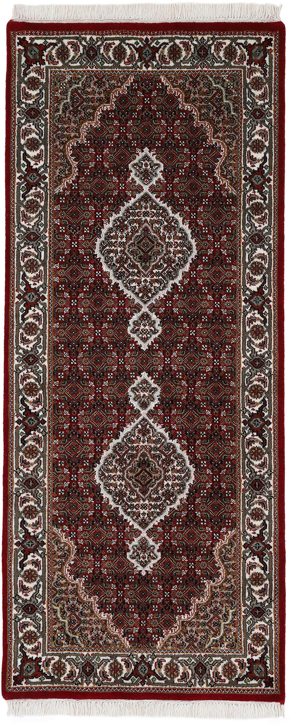 Läufer Orientteppich Tabriz Mahi, Woven Arts, rechteckig, Höhe: 15 mm, handgeknüpft, Wohnzimmer, reine Wolle für ein warmes Raumklima