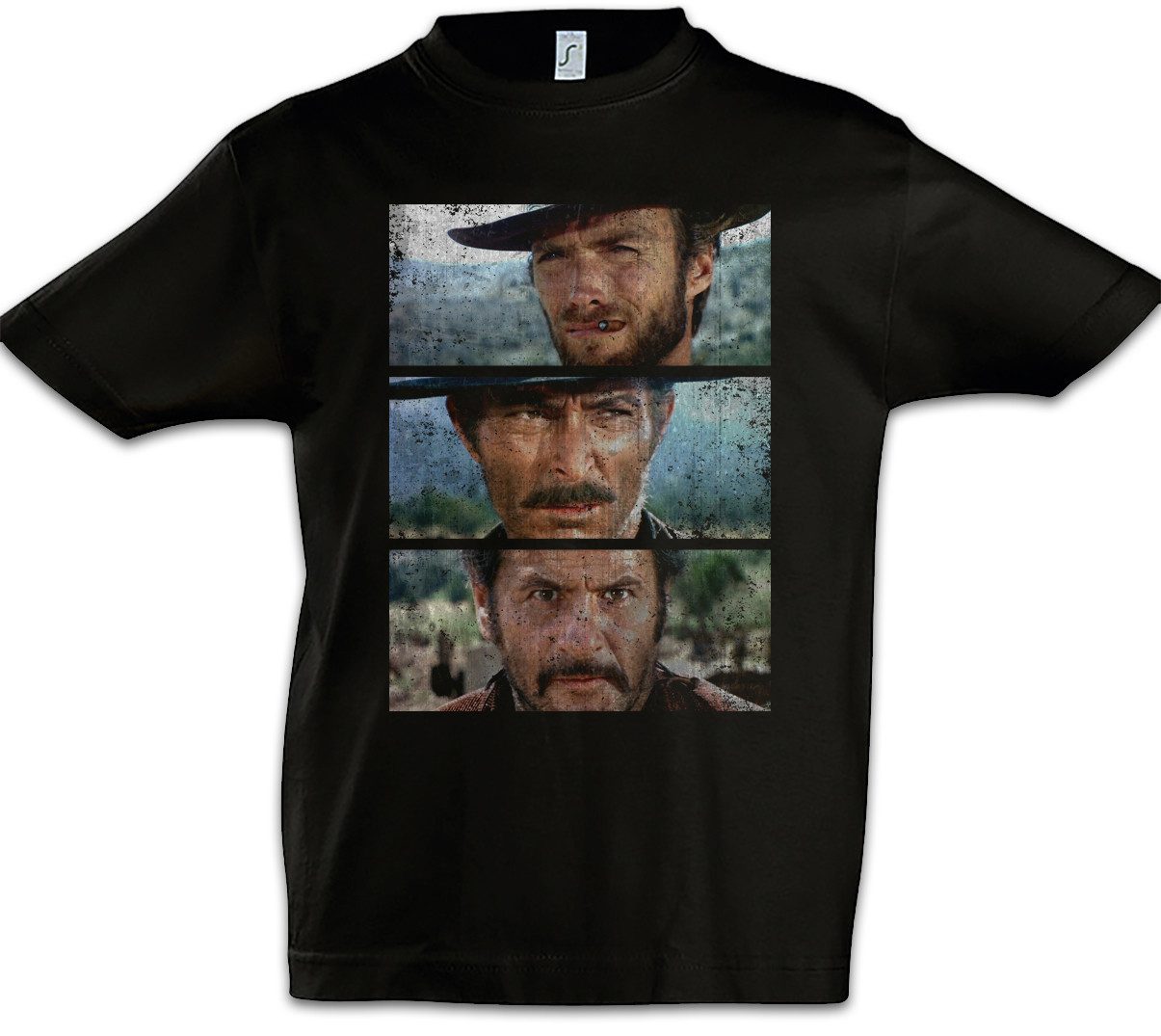 Print-Shirt The Good The Bad And The Ugly Kinder T-Shirt Italo Western Kult USA