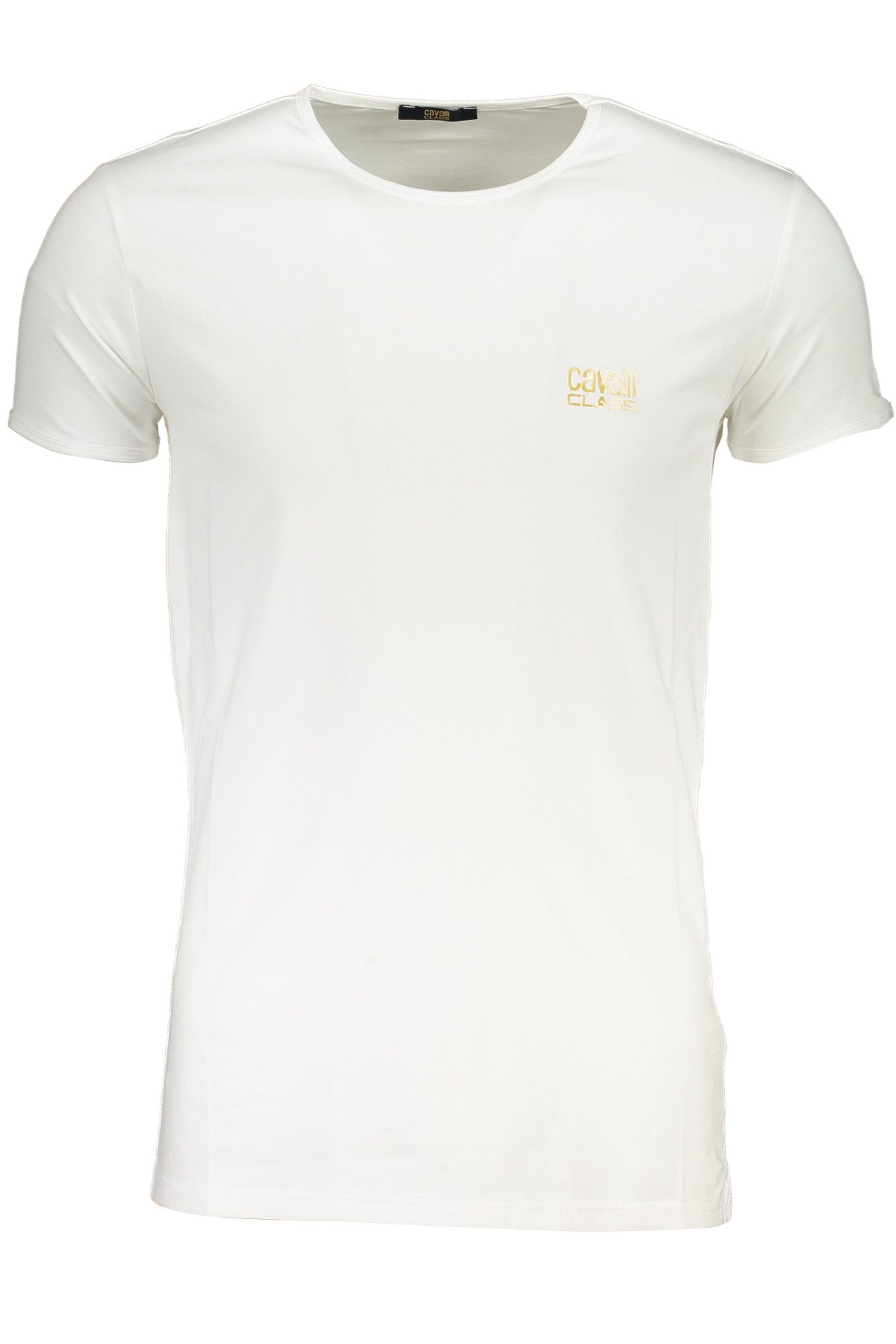 Cavalli Class T-Shirt Stilvolles Herren Kurzarm T-Shirt Weiß mit Print günstig online kaufen