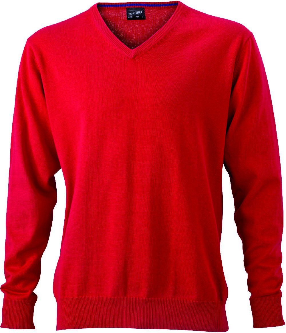 Daiber Strickpullover JN 659 Herren V-Neck Pullover Leichte Strickqualität