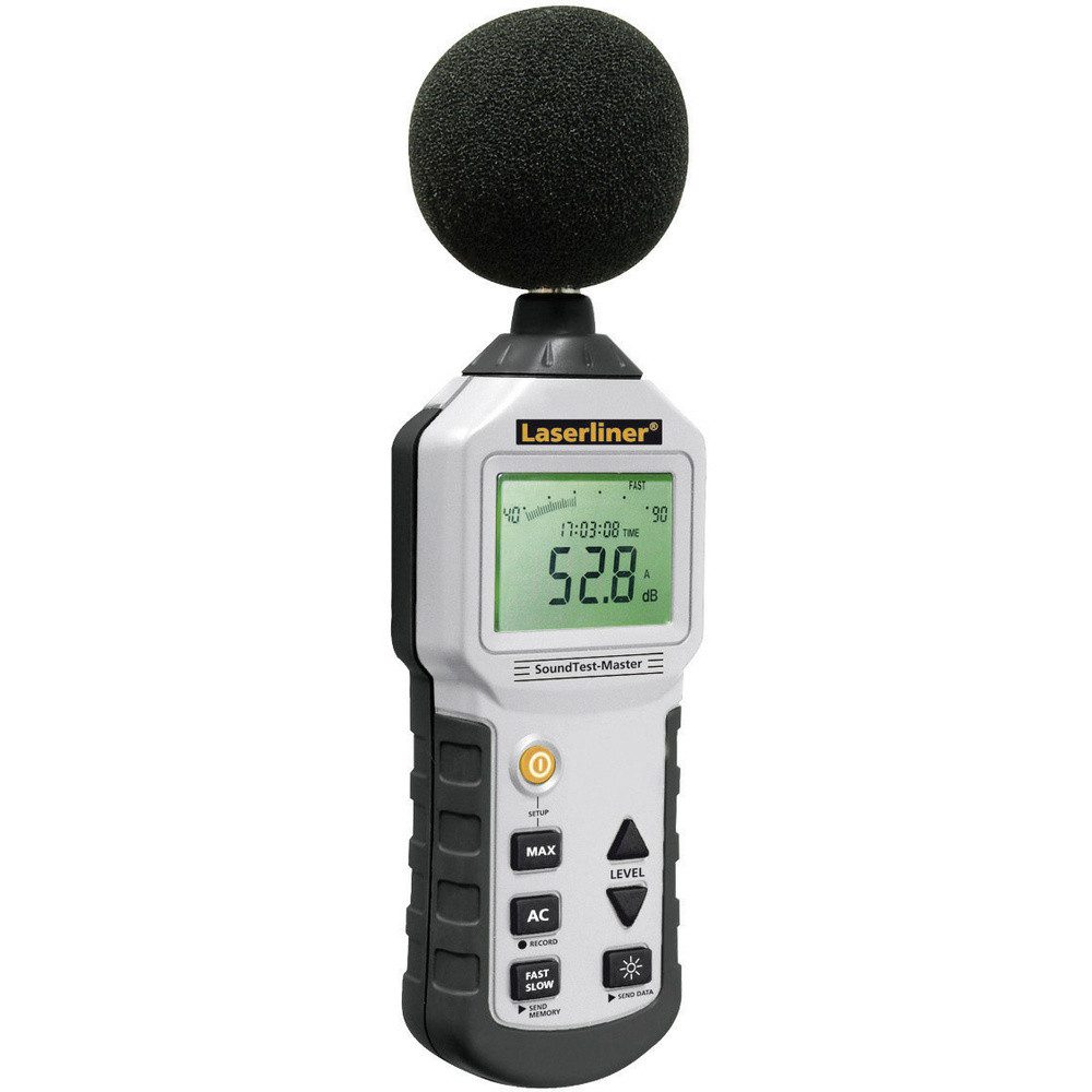 LASERLINER Schallpegelmessgerät Laserliner SoundTest-Master 31.5 Hz - 8000 Hz 30 - 130 dB Werksstandar