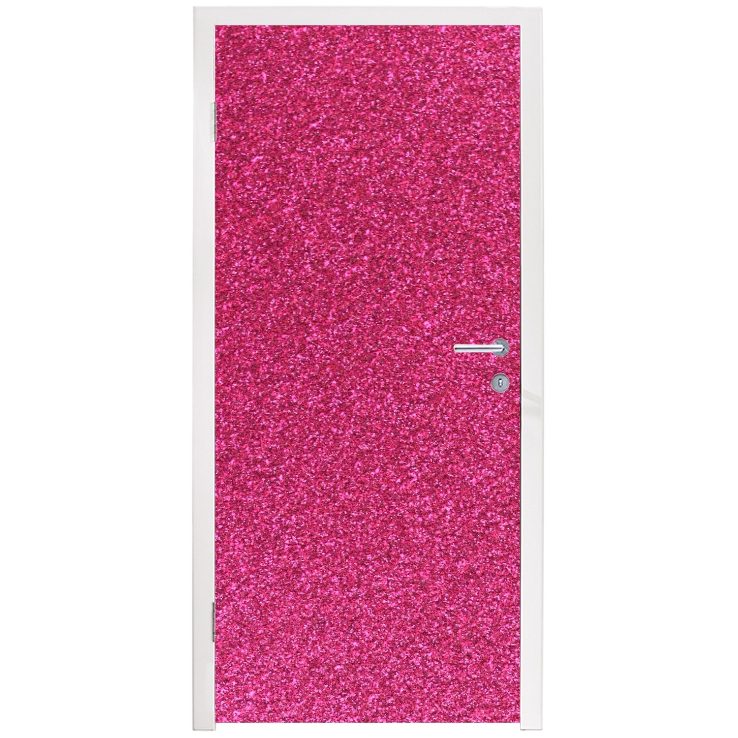 MuchoWow Türtapete Rosa Abstrakt (1 cm bedruckt, Matt, - Tür, Türaufkleber, für - Design, Fototapete St), 75x205