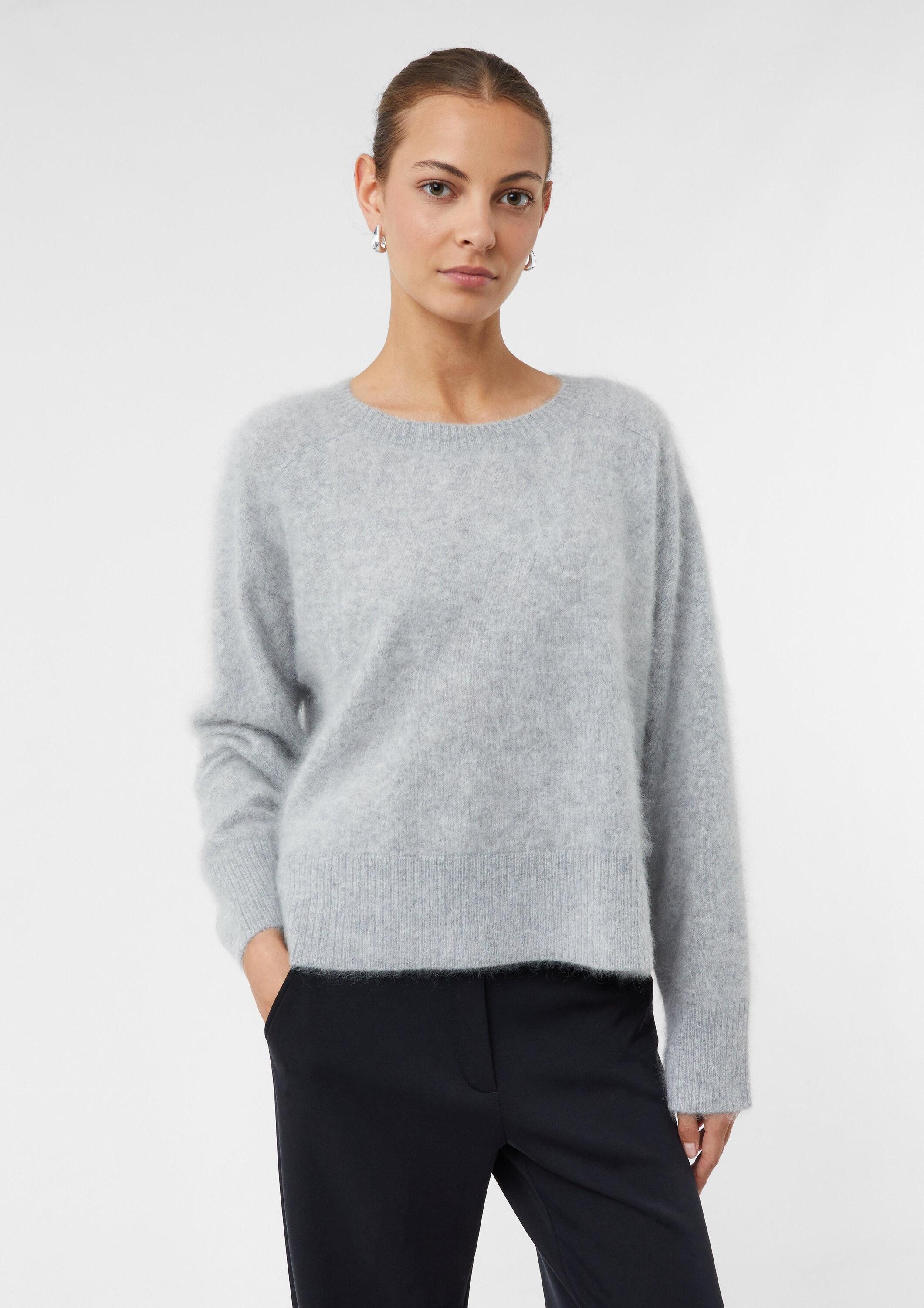 comma Longpullover Strickpullover Strickpullover aus reinem günstig online kaufen