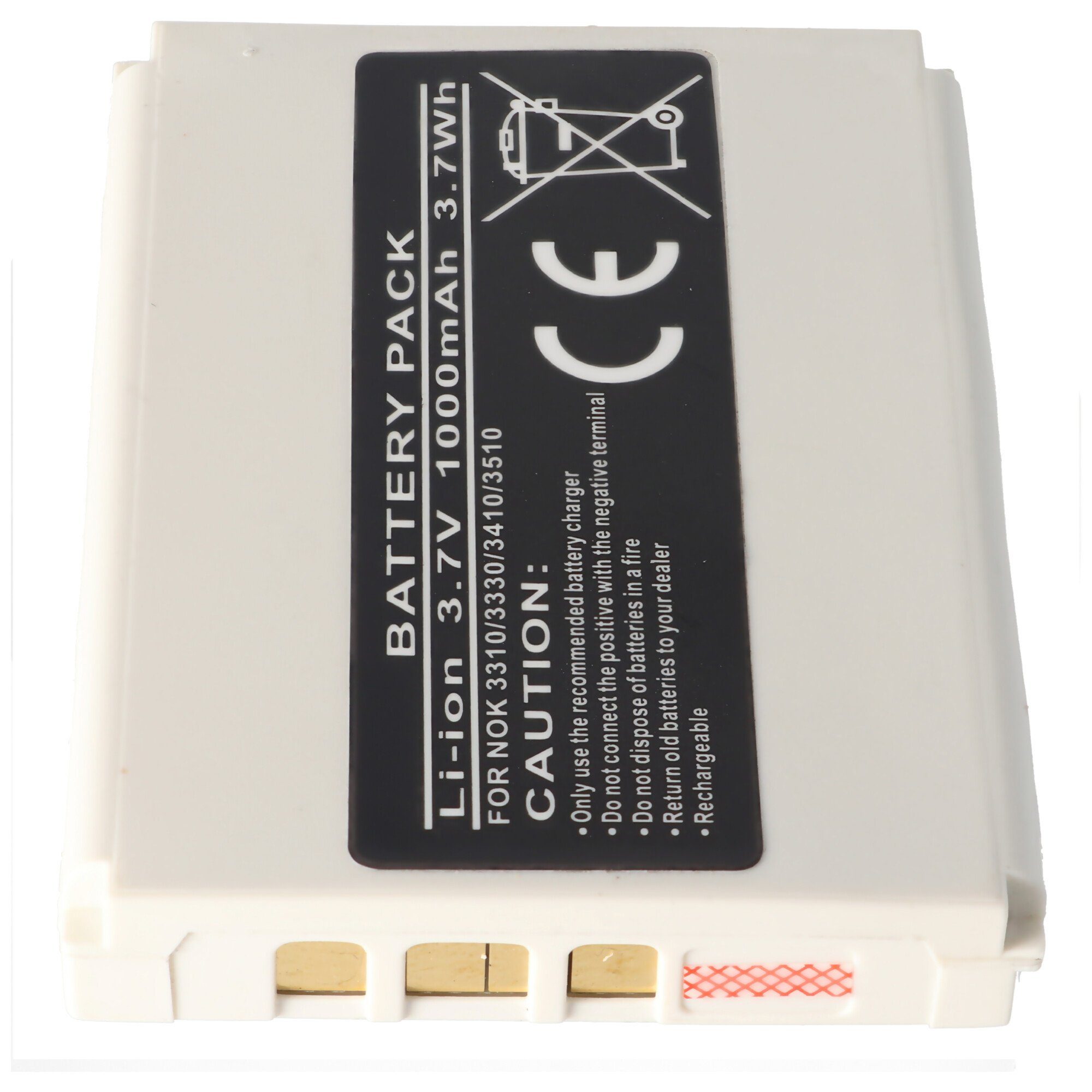 Akku passend für Nokia BLC-2 Akku 3310, 3330, 3410, 3510, Li-Ion, 3,7 Akku