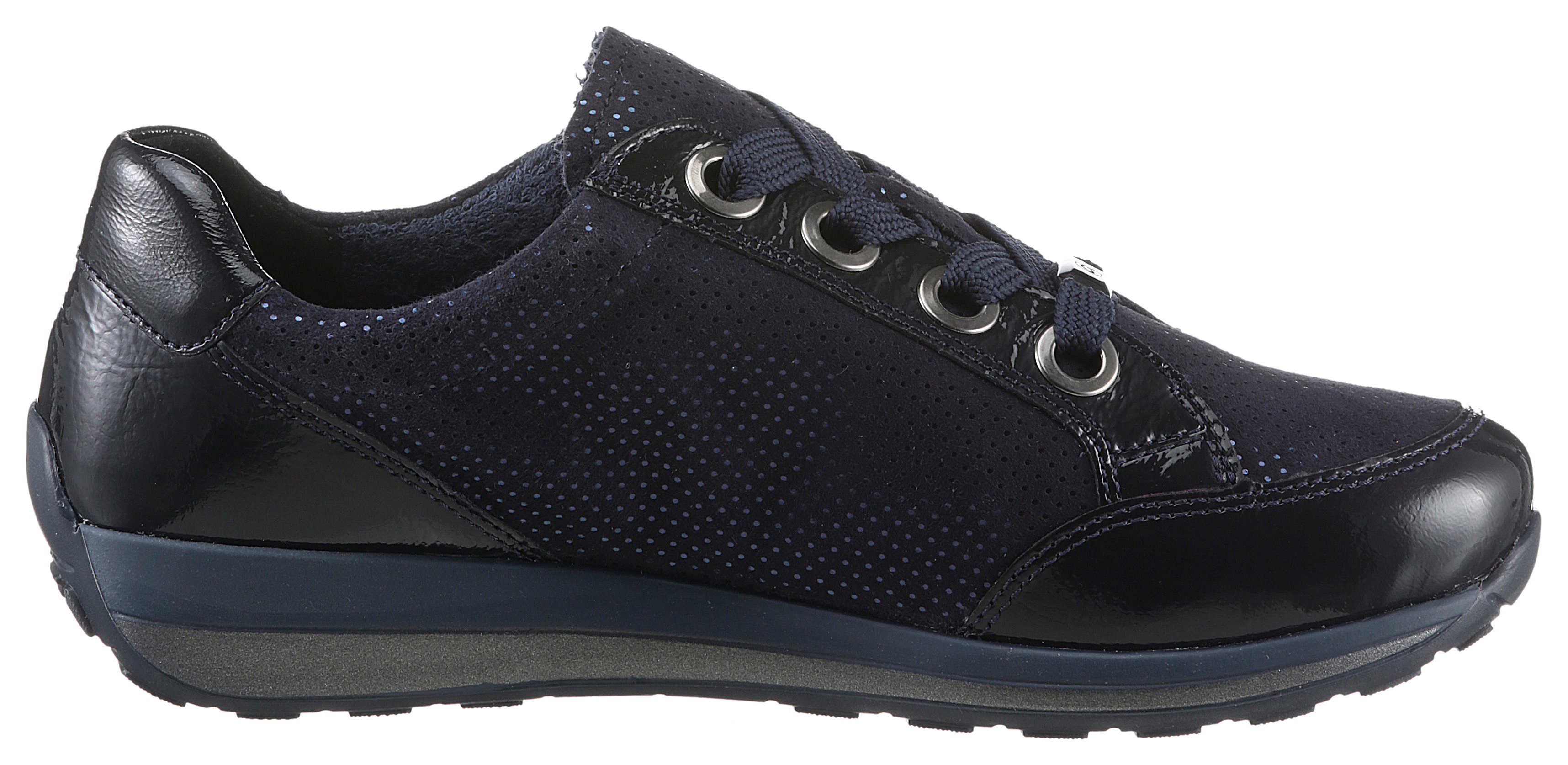 Ara OSAKA Sneaker mit Schaftrandpolsterung, 049773 weicher G-Weite blau