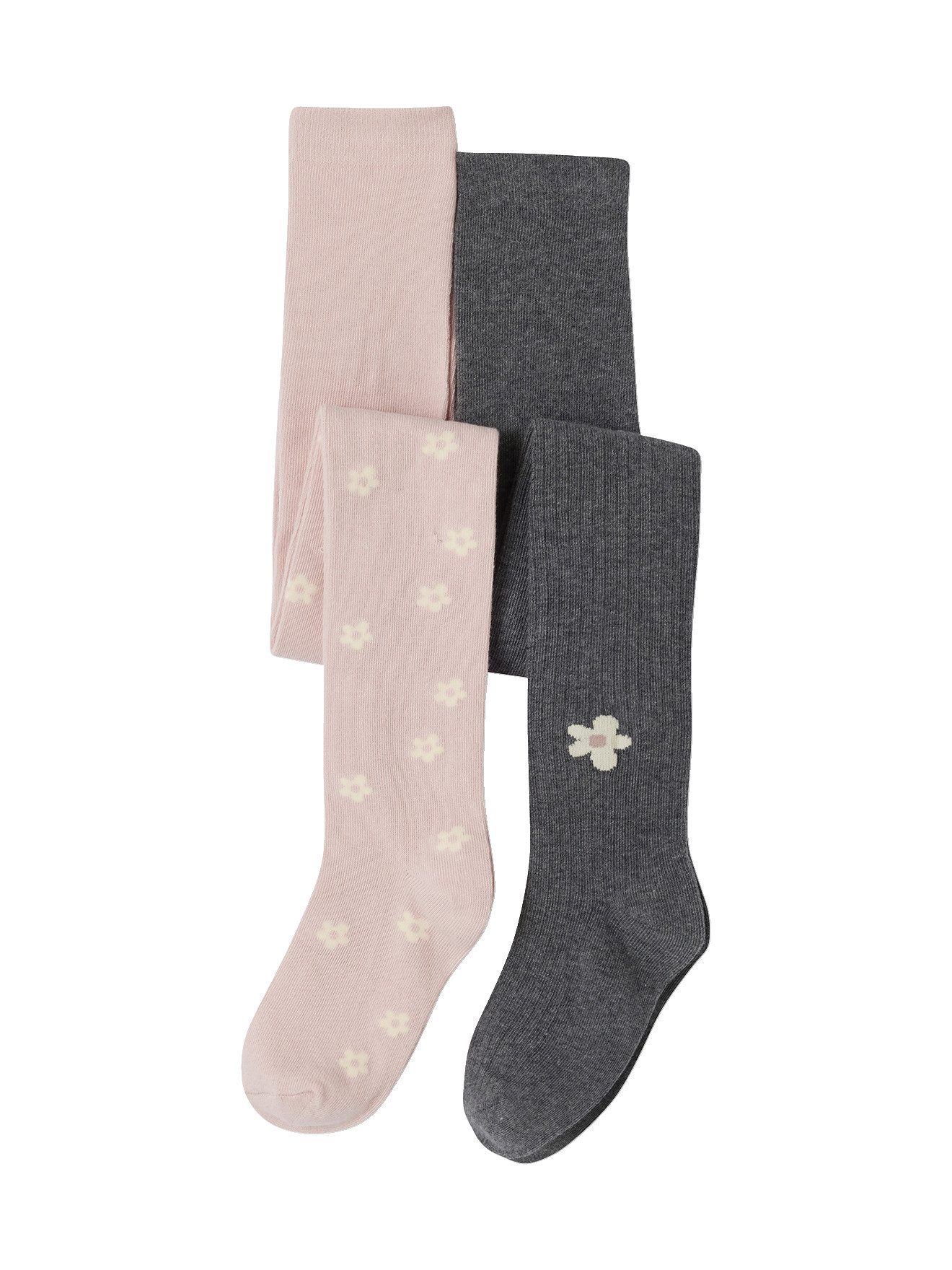 Strumpfhose 2er-Pack Mädchen Strumpfhosen mit Blumen