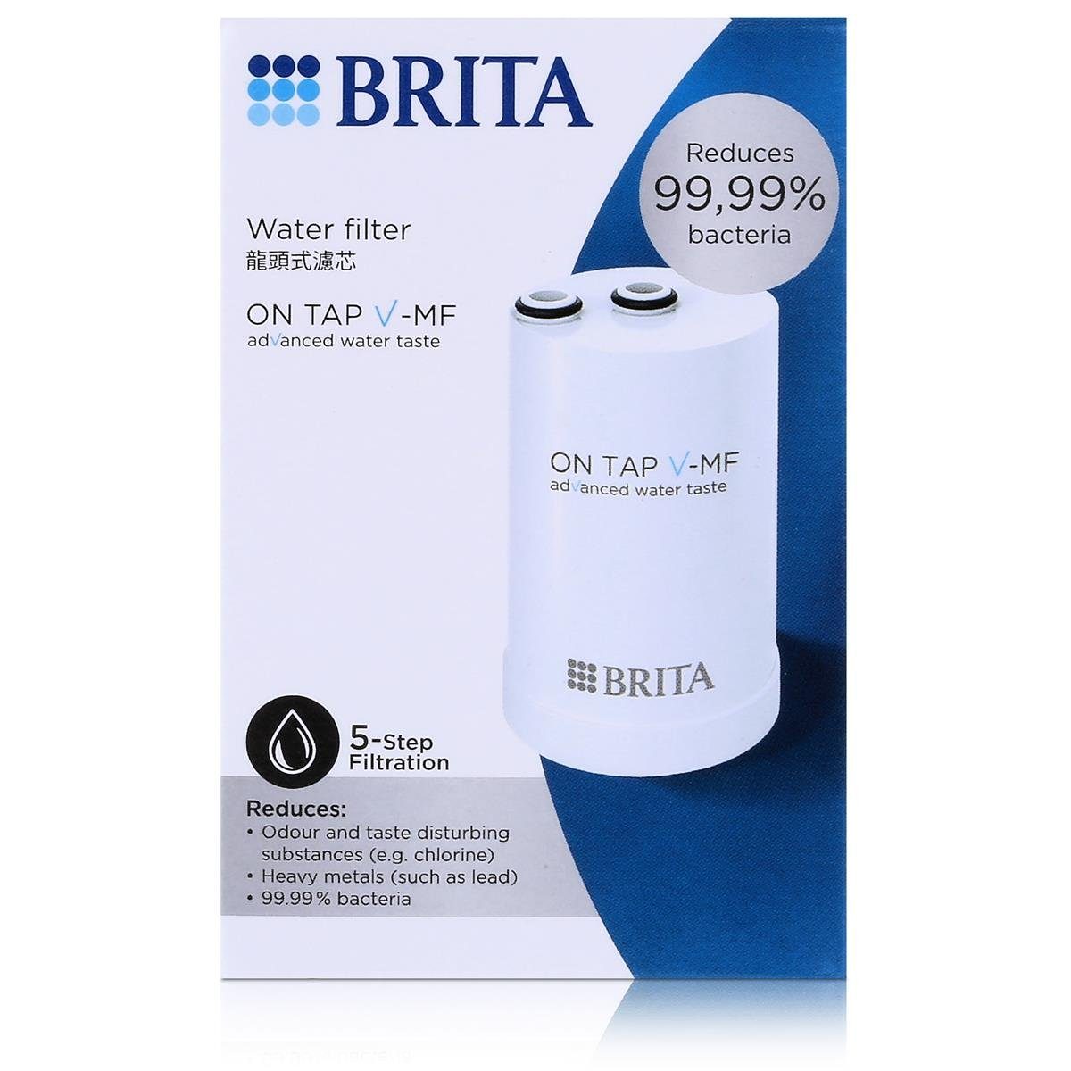 BRITA Wasserfilter BRITA On Tap Wasserfilter HF, Weiß - Filterlebensdauer bis 600 Liter (