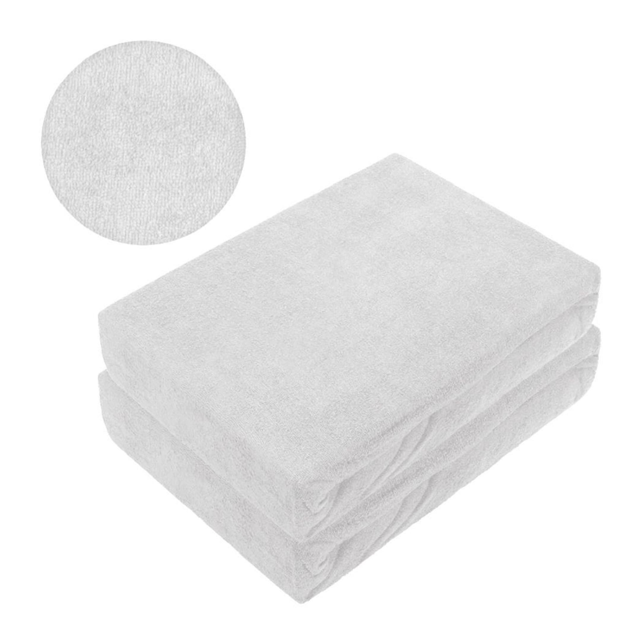 EXKLUSIV HEIMTEXTIL Spannbettlaken Doppelpack Frottee Spannbettlaken günstig online kaufen