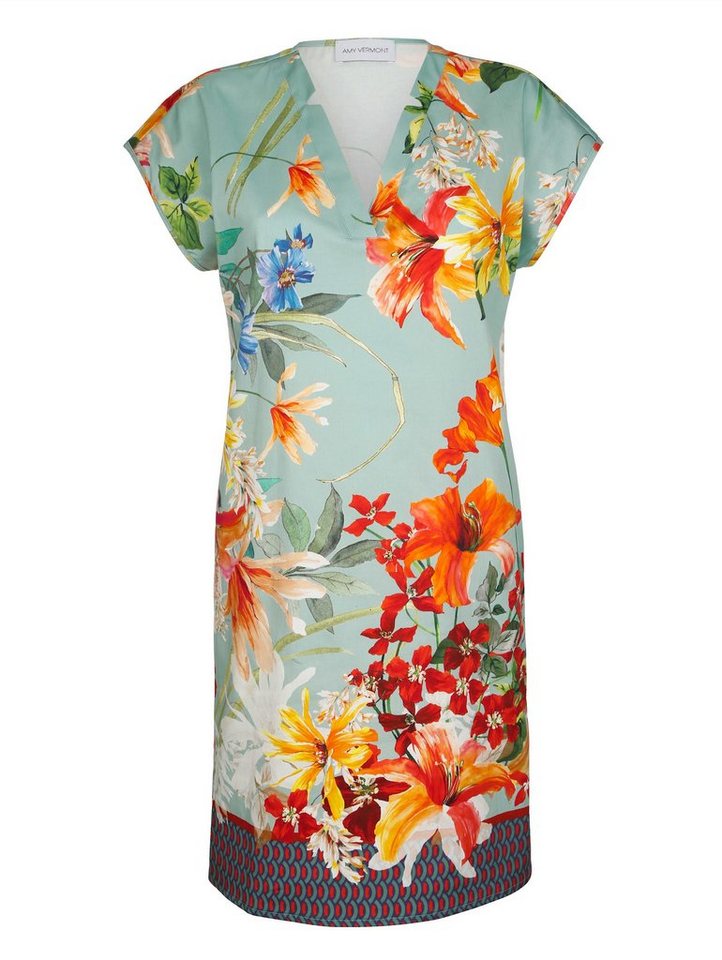 Amy Vermont Kleid mit floralem Druck in grün