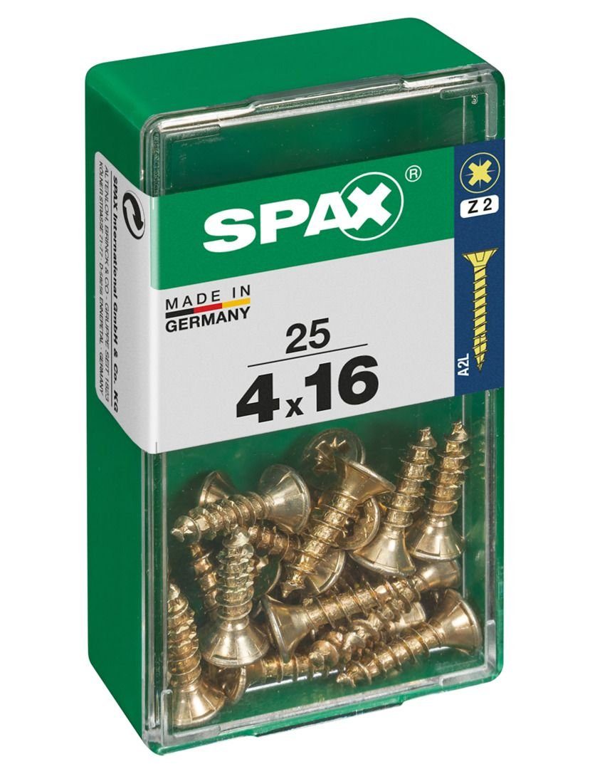 - Stk. x PZ Universalschrauben SPAX 2 25 16 Holzbauschraube mm 4.0 Spax