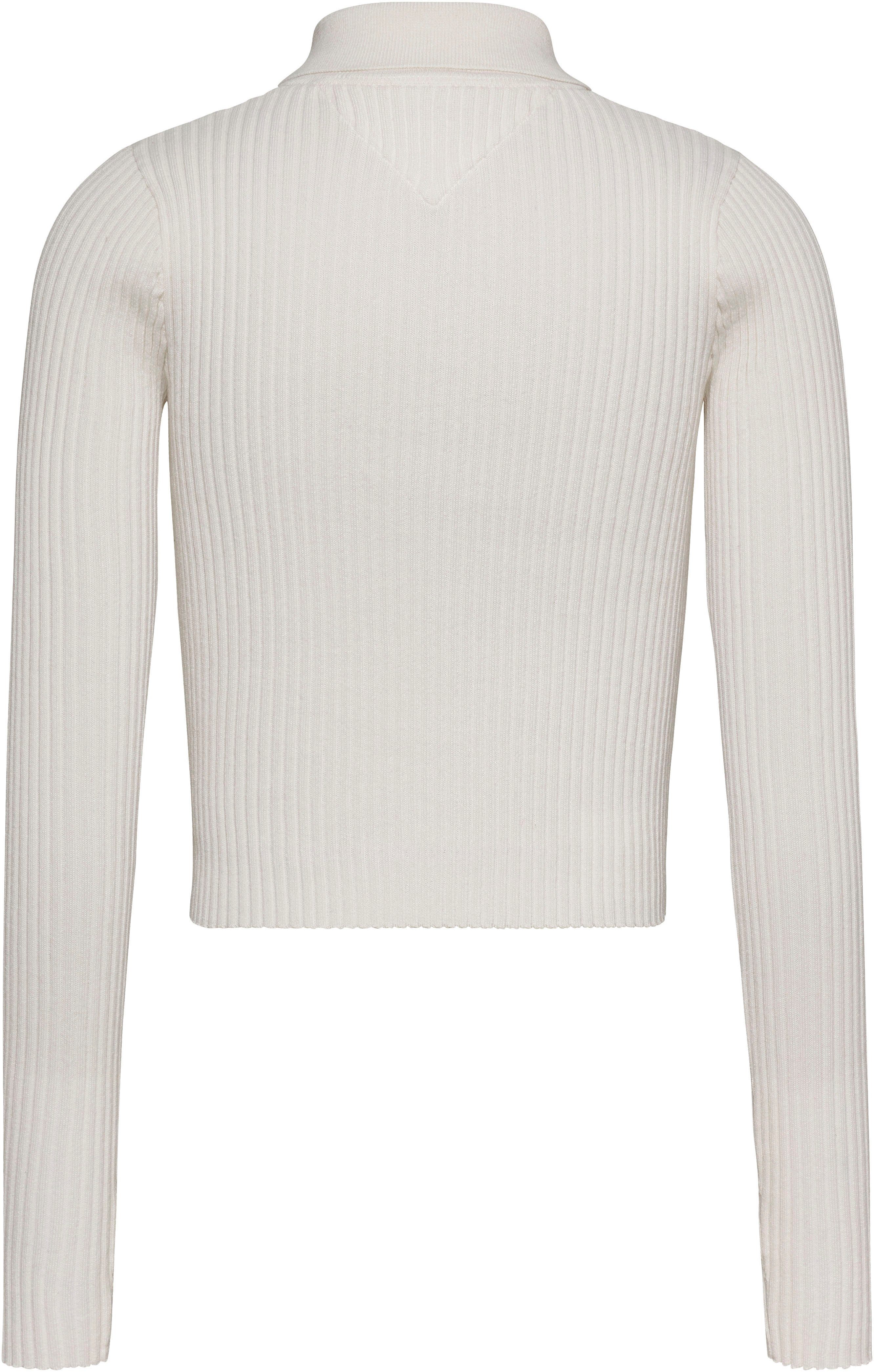 Tommy Jeans Strickpullover mit Markenlabel Jeans weiß Tommy