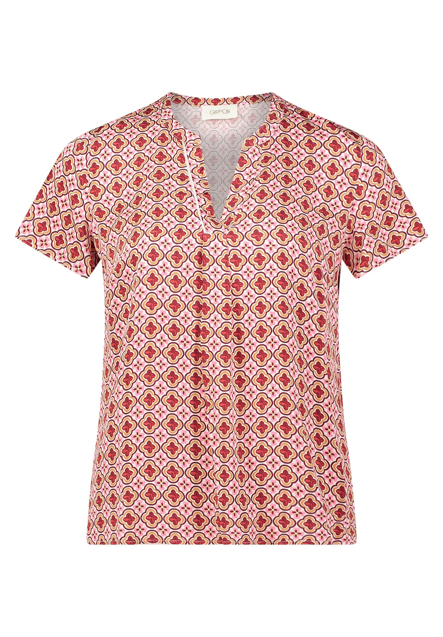 Cartoon Shirtbluse Cartoon Blusenshirt mit Rüschen günstig online kaufen