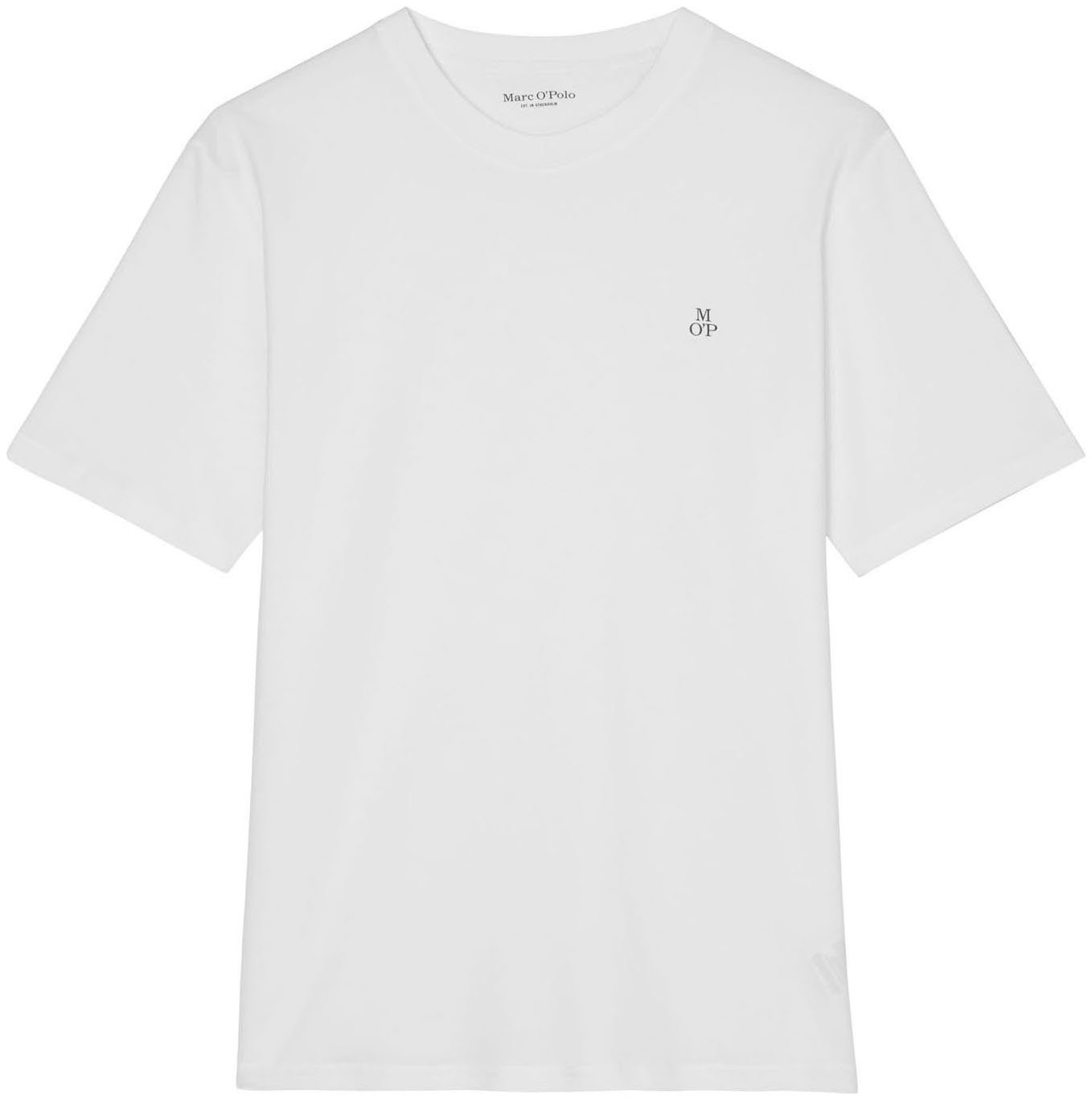 T-Shirt Marc Bio-Baumwolle aus Logo-T-Shirt O'Polo weiß
