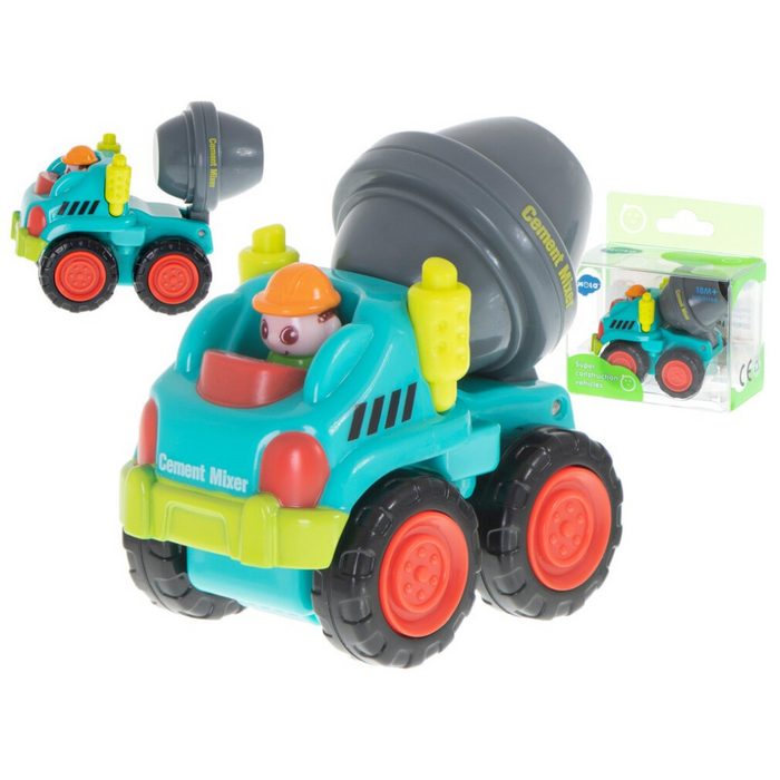 Ikonka Spielzeug-Auto Bauwagen-Betonmischer HOLA