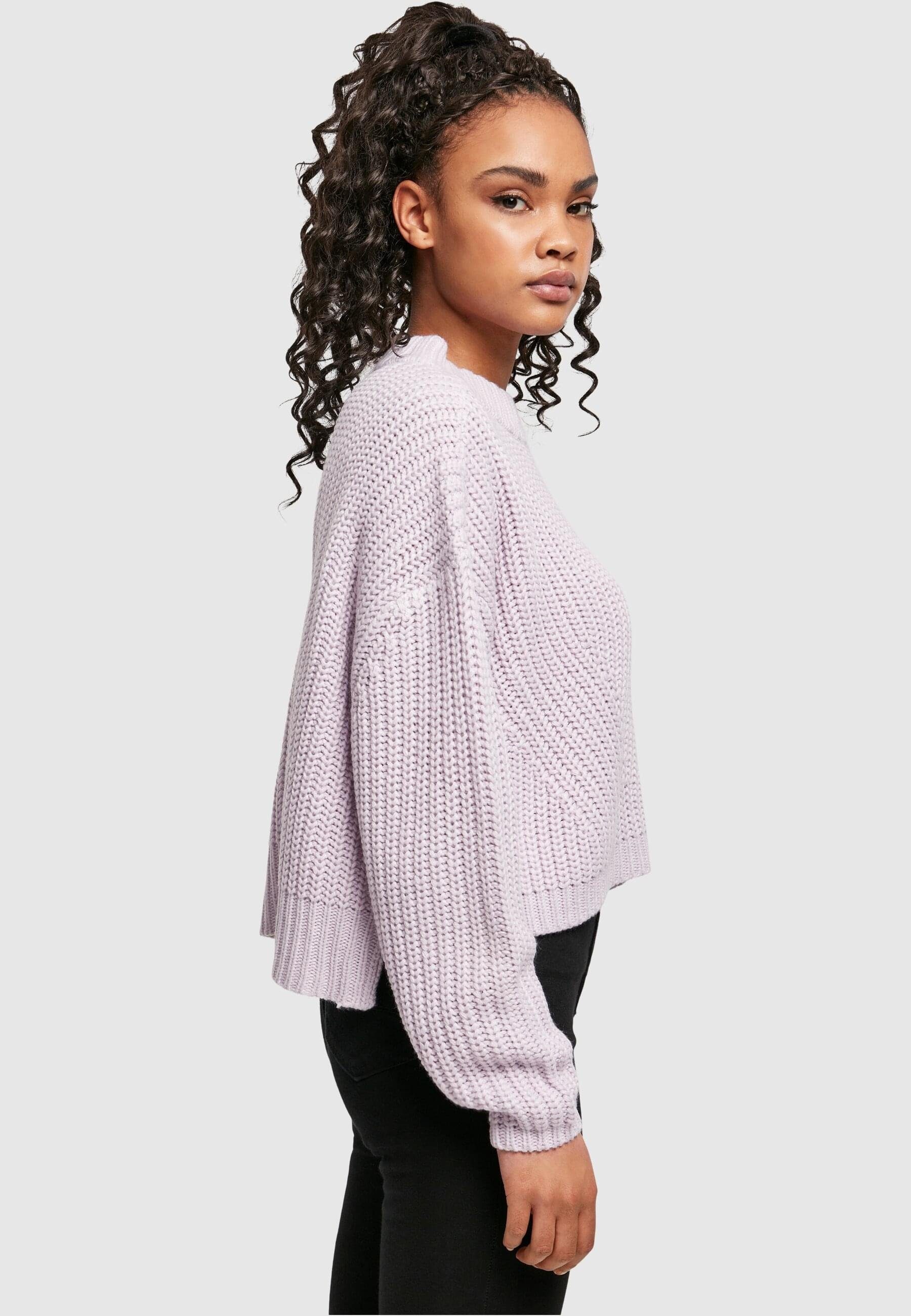 URBAN CLASSICS Kapuzenpullover Damen Ladies Sweater (1-tlg) Wide Oversize softlilac