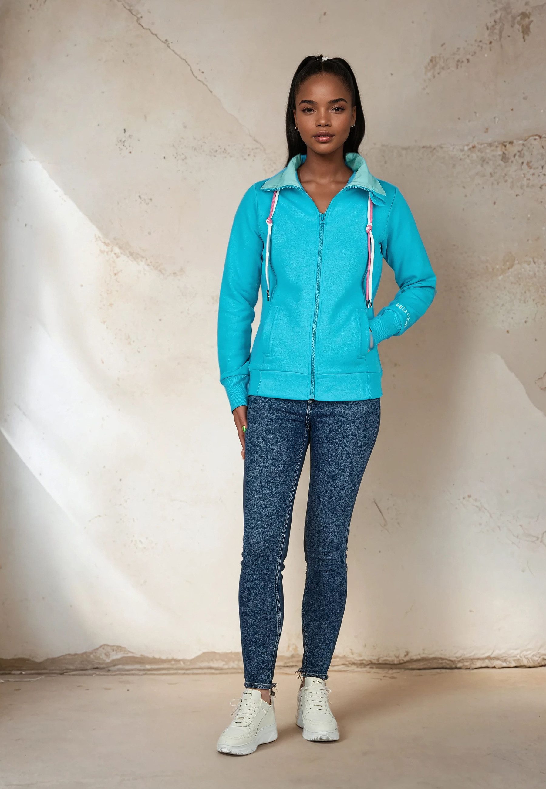 salzhaut Sweatjacke TAASEN Damen Gerade weiche, günstig online kaufen