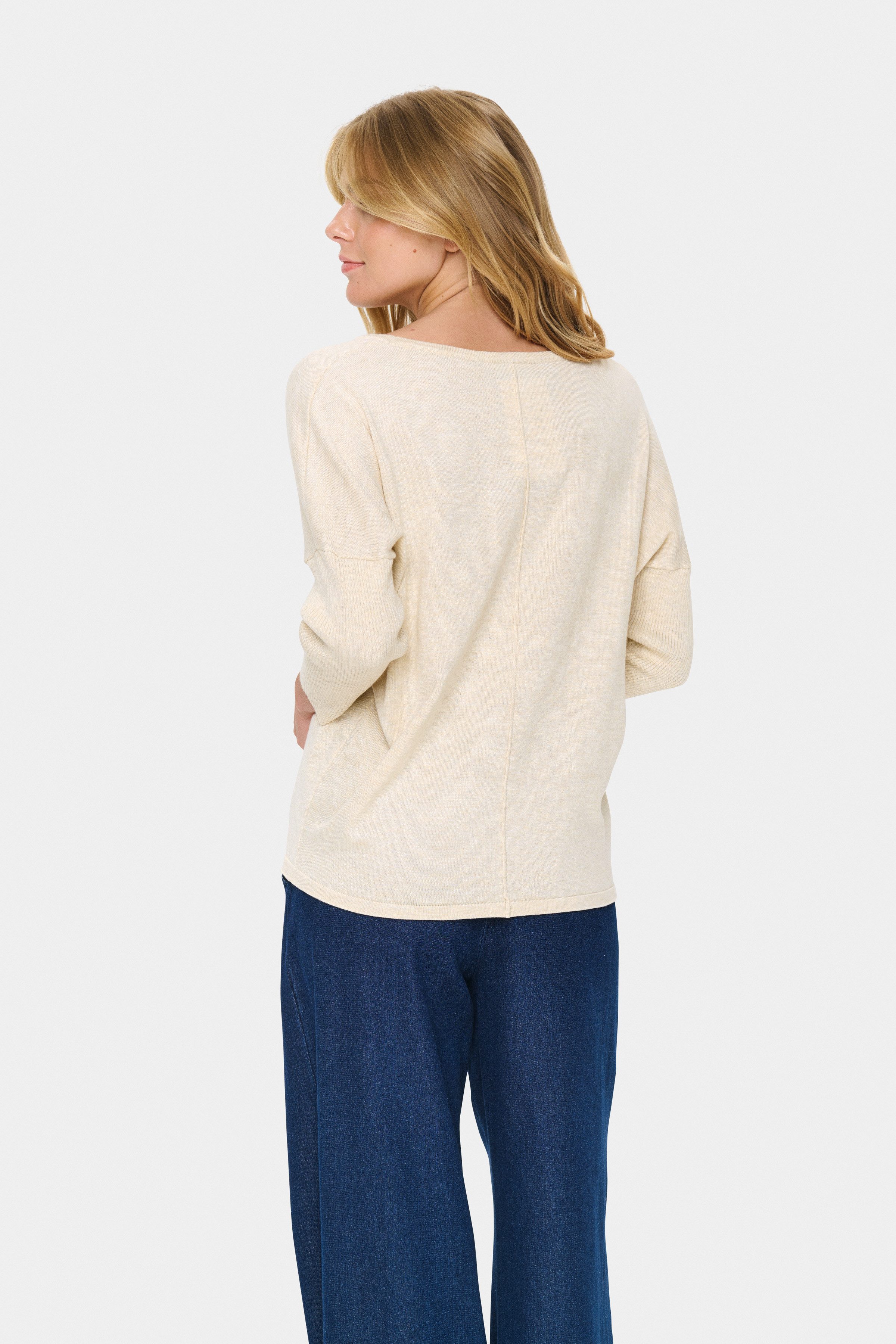 Saint Tropez Rundhalspullover A2561, MilaSZ R-Neck günstig online kaufen