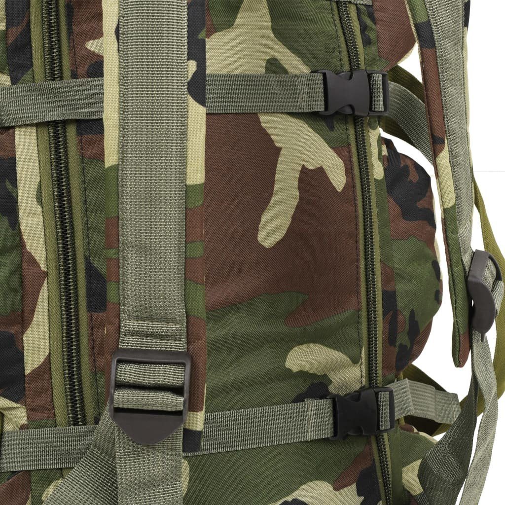 Camouflage vidaXL Packsack L Seesack Armee-Stil 90 3-in-1