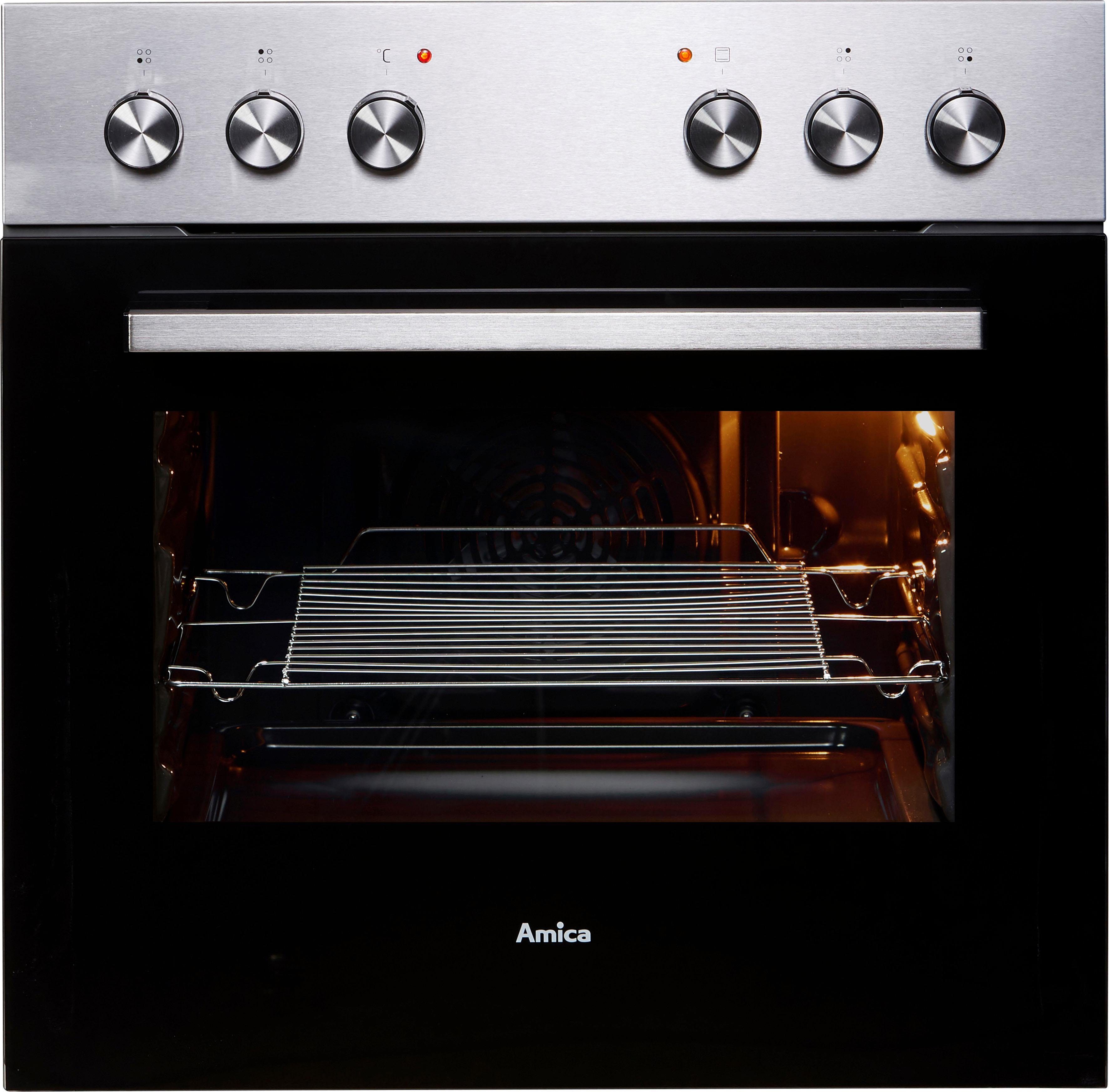 Amica Elektro-Herd-Set EHC 933 041 E, Steam Clean, Zuverlässiger Kochkomfort für den täglichen Küchenalltag